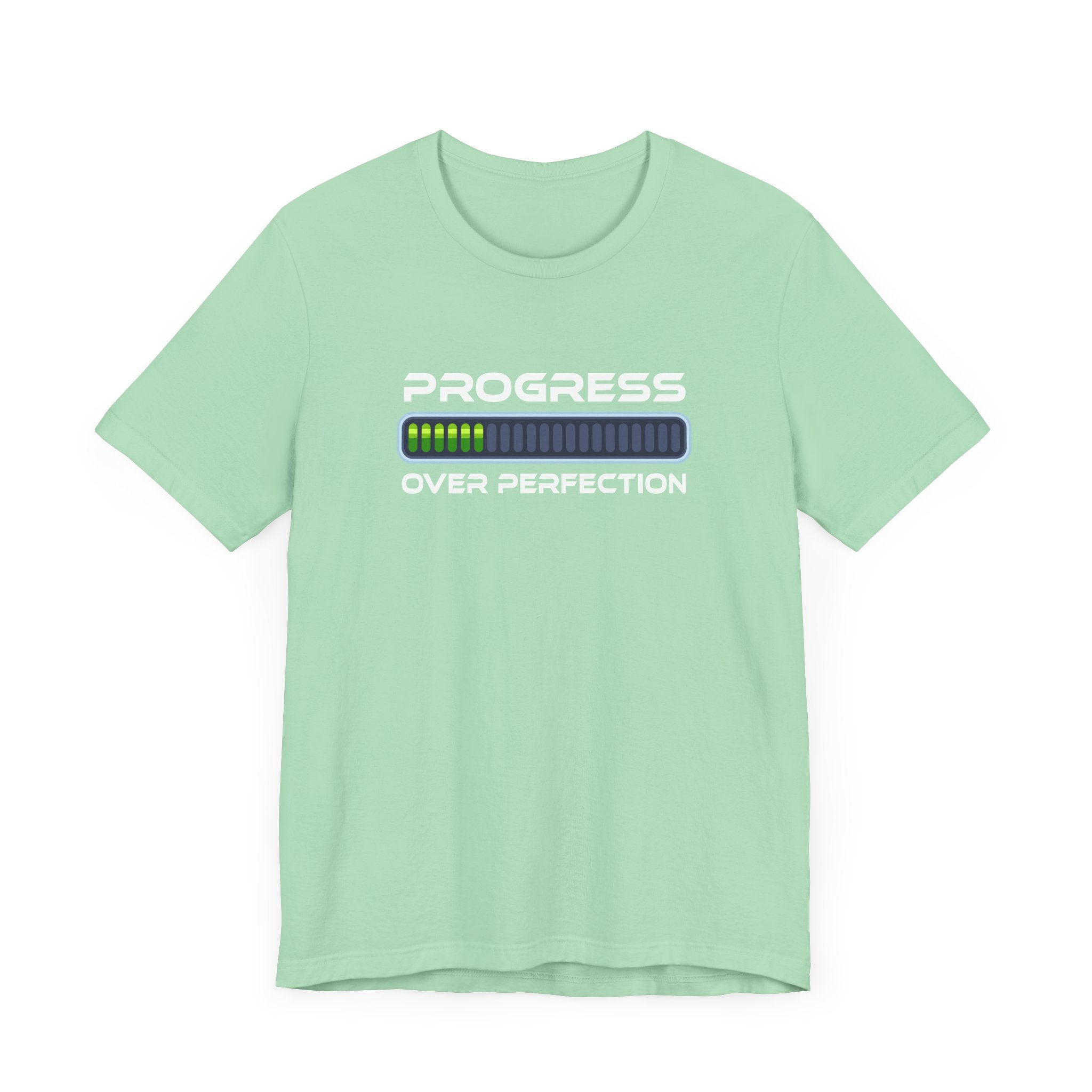 Progress Over Perfection Tee, Motivational Fitness Shirt, Personal Growth Workout Top, Gym Journey Graphic Tee, Daily Grind Gift