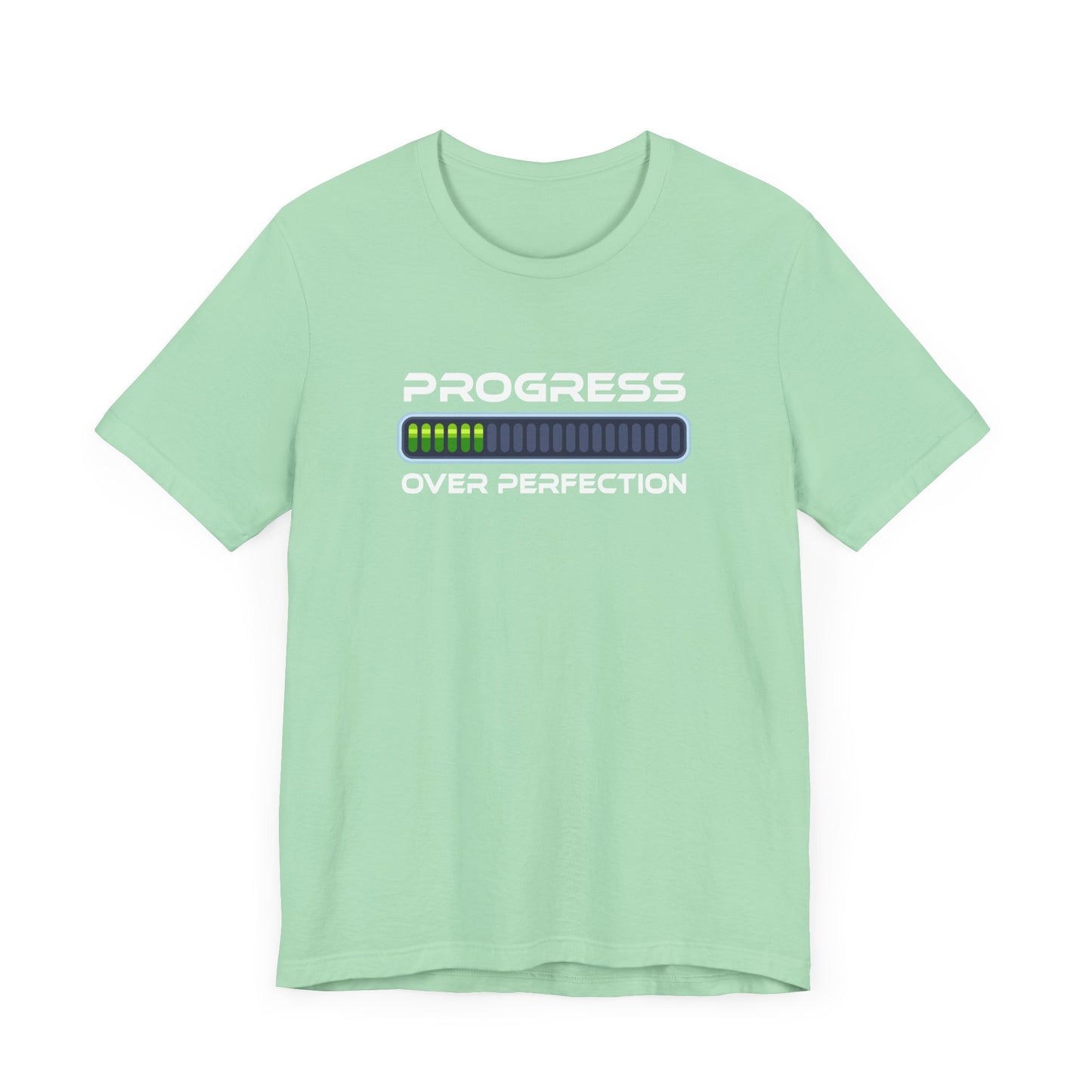 Progress Over Perfection Tee, Motivational Fitness Shirt, Personal Growth Workout Top, Gym Journey Graphic Tee, Daily Grind Gift