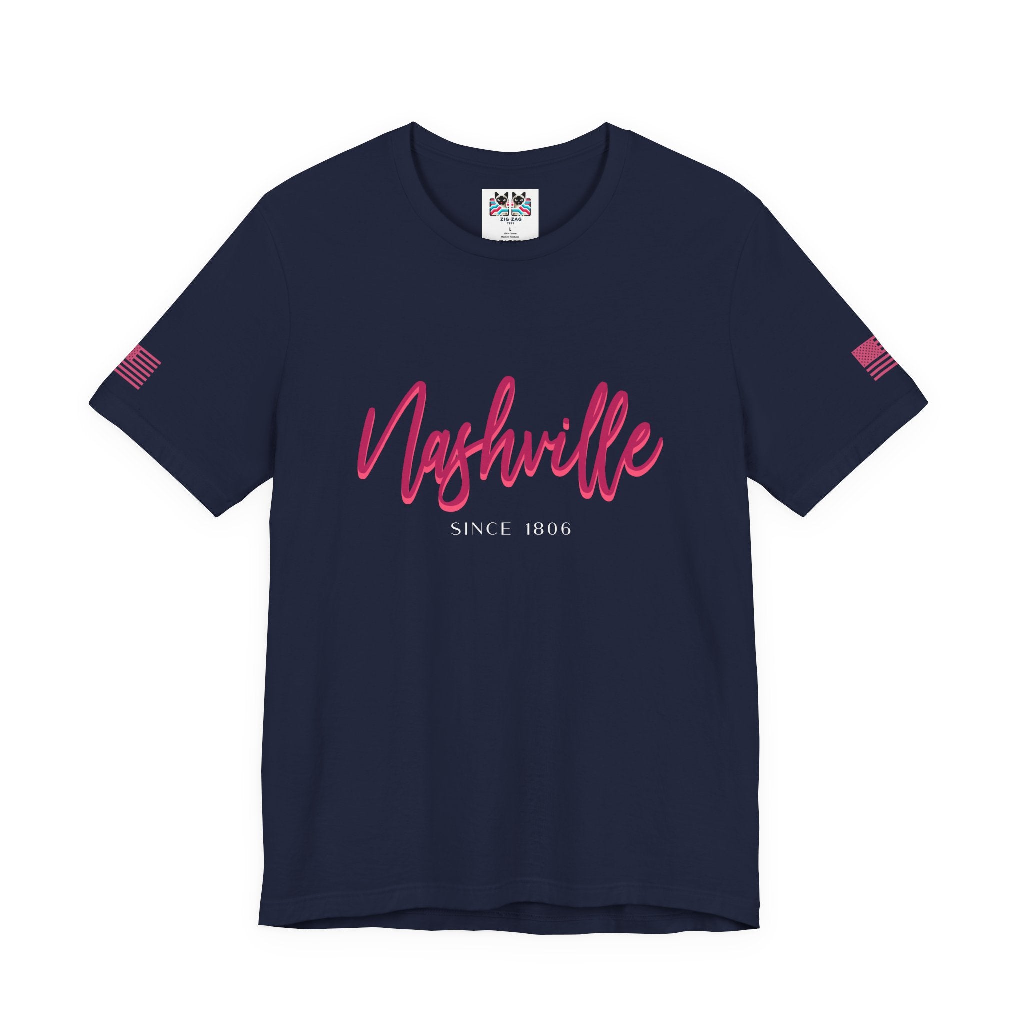 Nashville Since 1806 T-Shirt – Elegant Script Typography Tee