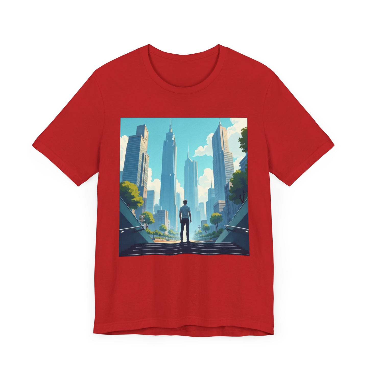 Subways and Skylines Urban Dream Graphic Tee for Big City Thinkers Who See Beauty in Buildings Movement and the Buzz of the Metro