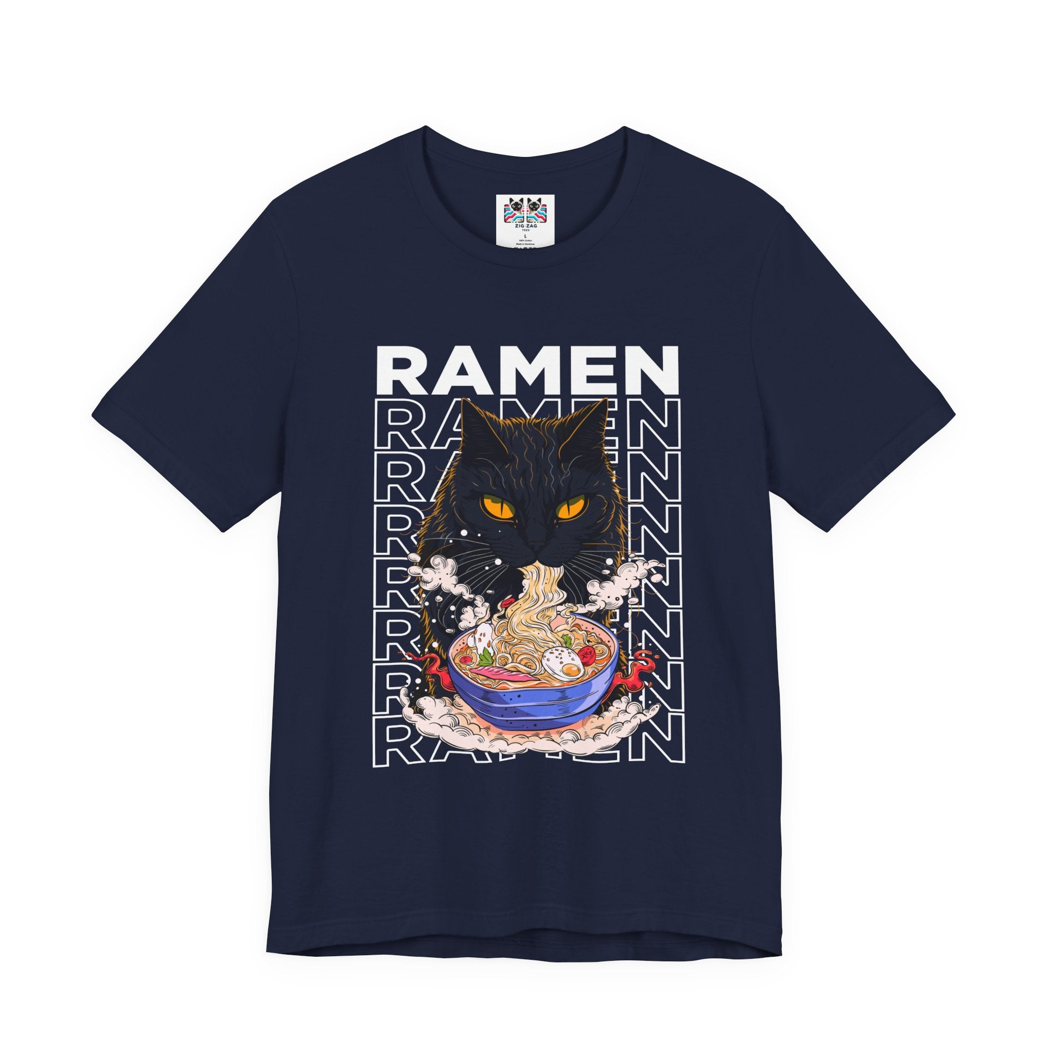 Ramen Cat Noodles Japanese Food Lover T-Shirt