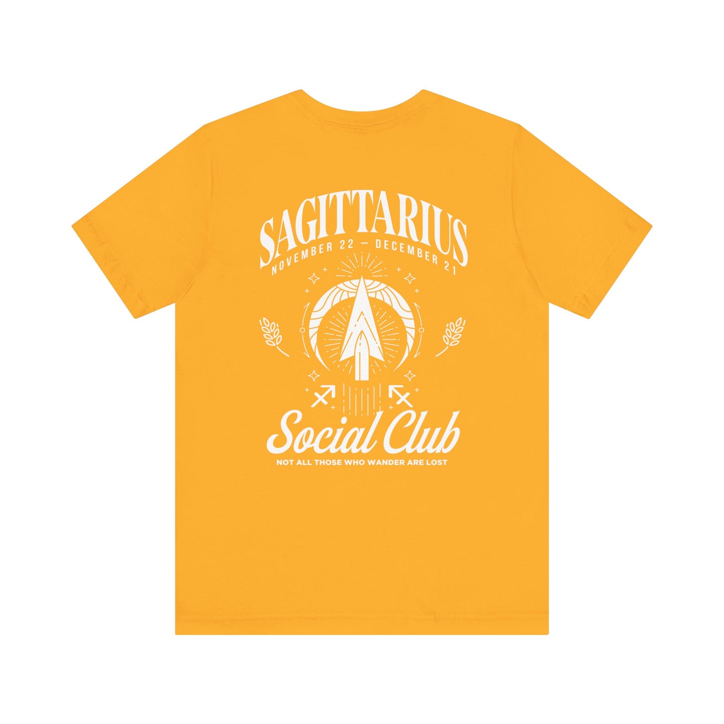 Sagittarius Social Club T-Shirt – Not All Those Who Wander Are Lost