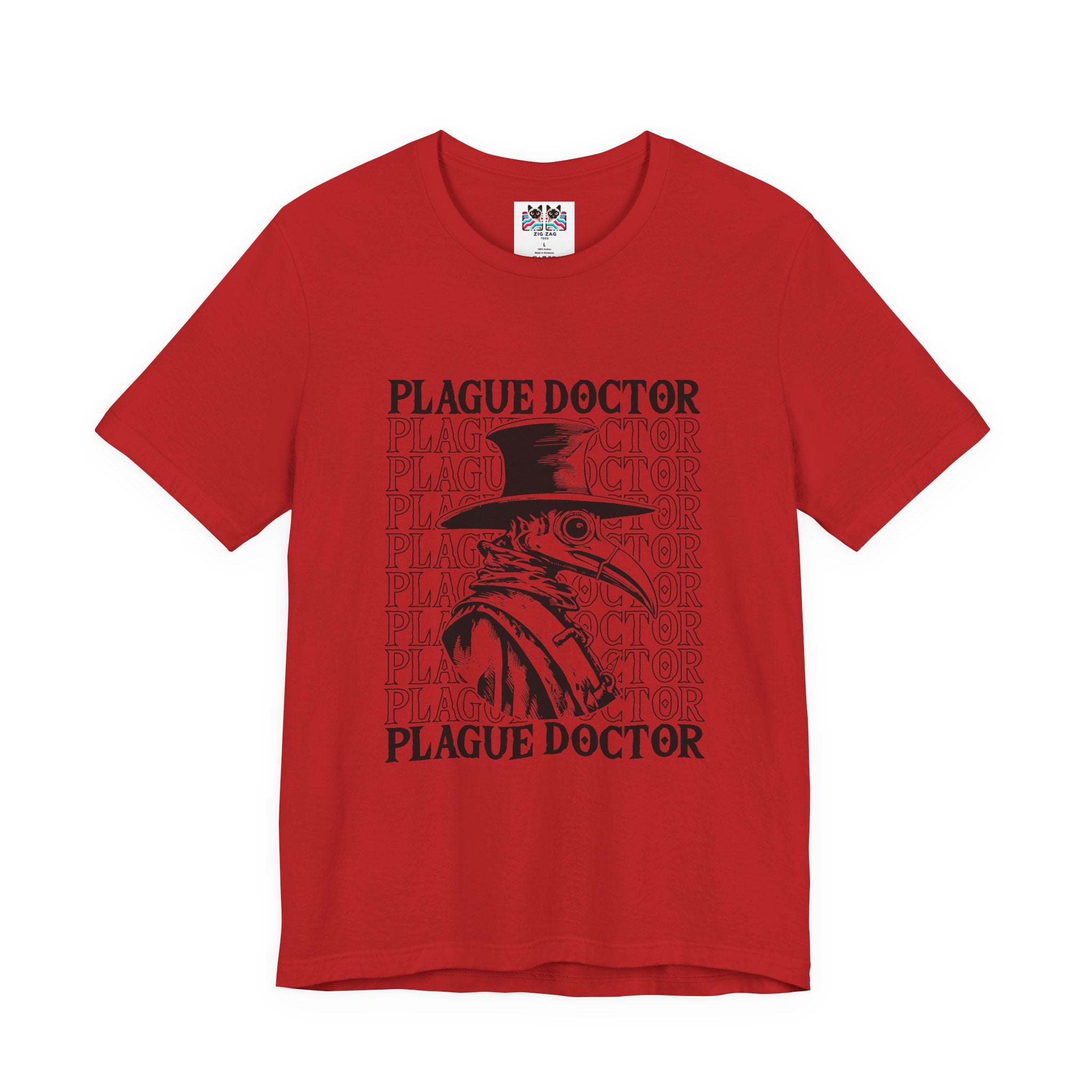 Plague Doctor Beaked Mask Rats Horror T-Shirt