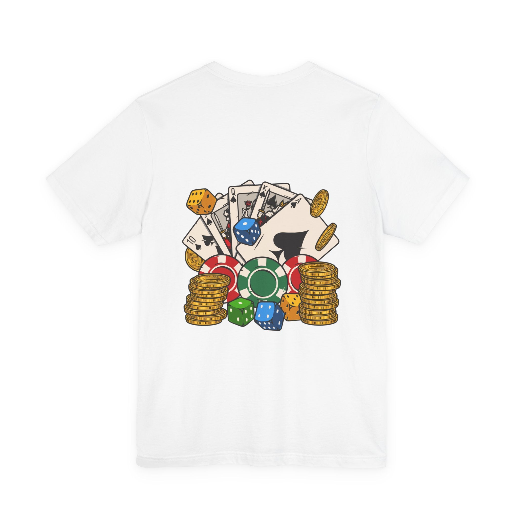 Lucky Shirt T-Shirt - Gamble With My Lucky Shirt Front Back Casino Superstition