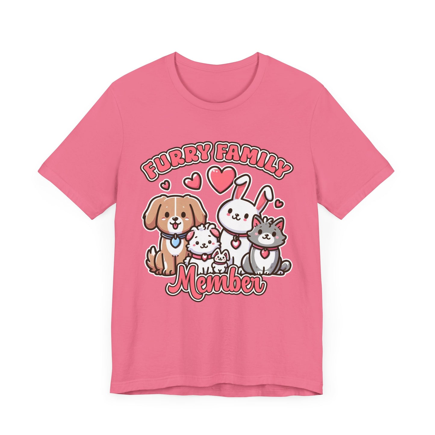 Furry Family Member | Group of Pets Graphic T-Shirt
