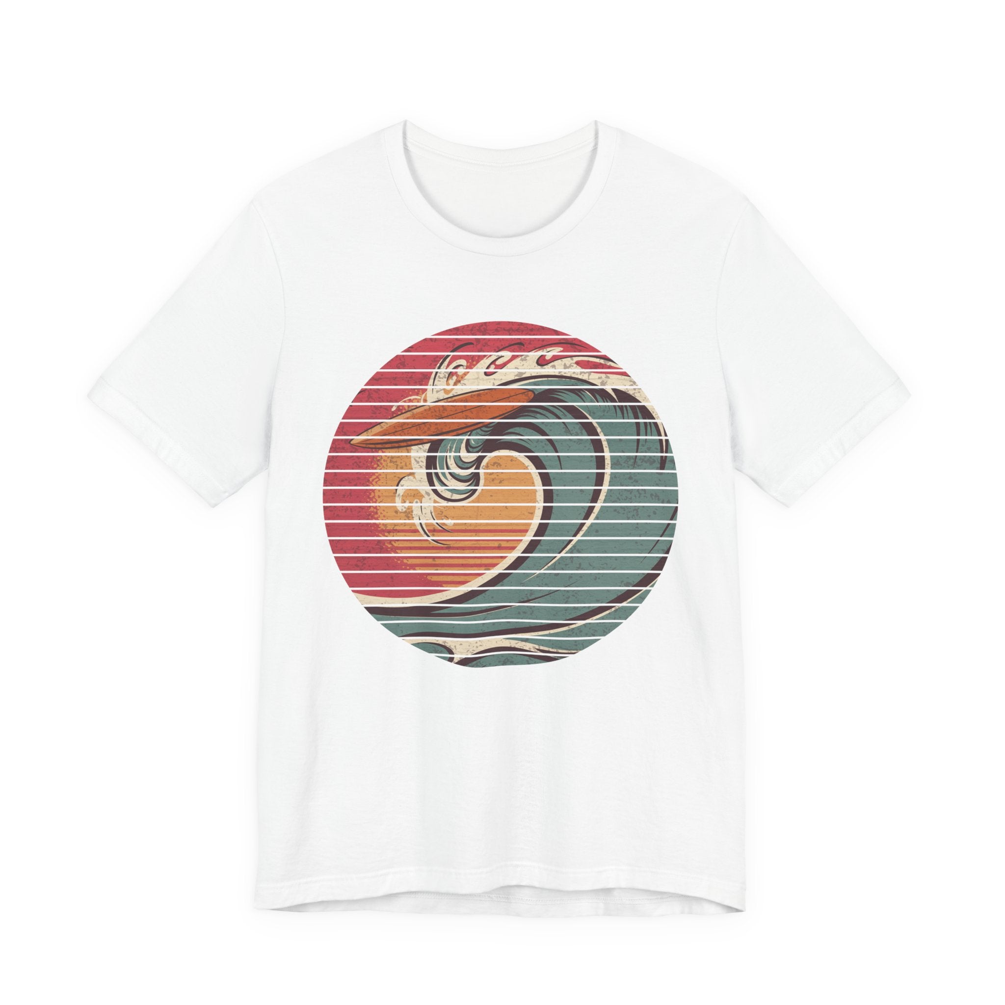 Ride the Wave – Surfboard & Sun Adventure Graphic T-Shirt