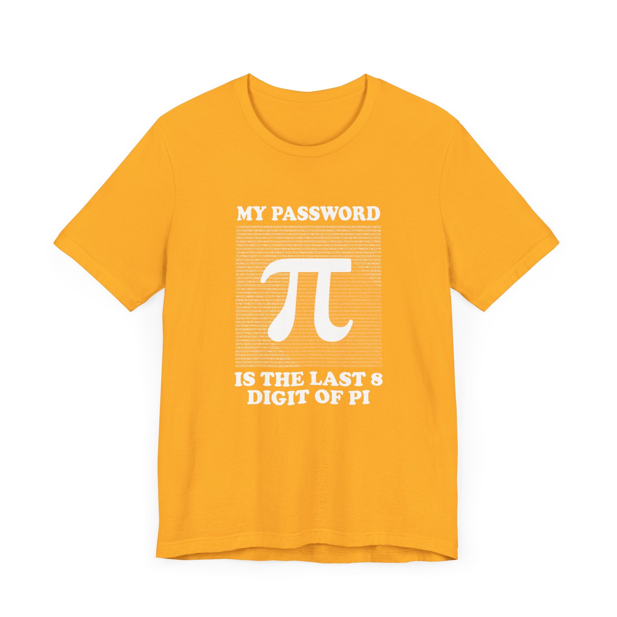 Math Humor T-Shirt – Last 8 Digits of Pi Password Joke