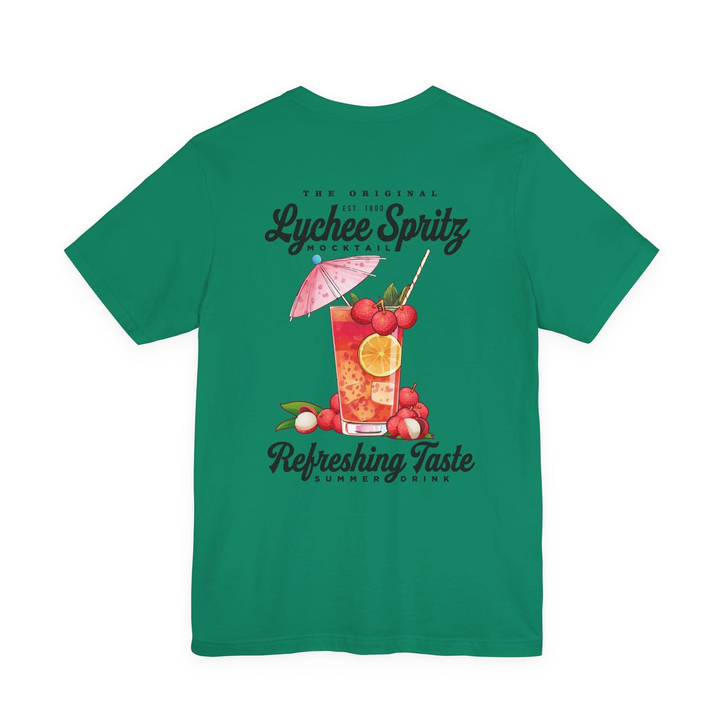 Lychee Spritz Mocktail T-Shirt – Featuring Refreshing Summer Drink Graphic