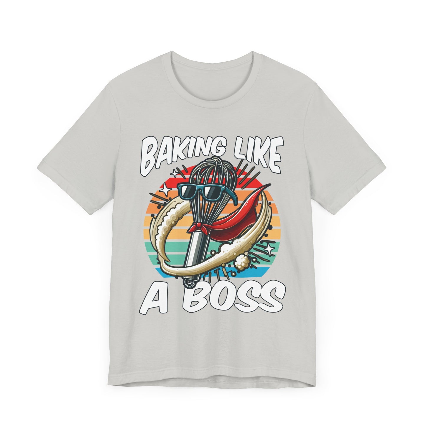 Bake Like a Boss | Whisk with Sunglasses Graphic T-Shirt