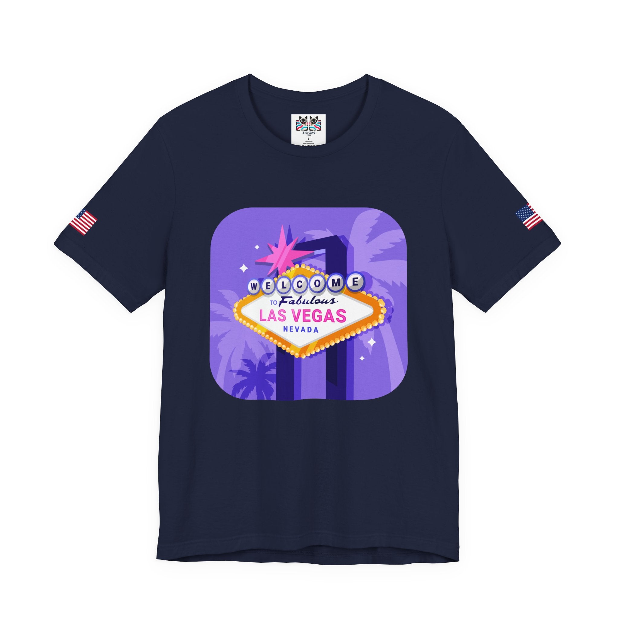 Welcome to Fabulous Las Vegas Nevada Neon Graphic T-Shirt – Vegas Sign Retro Tee