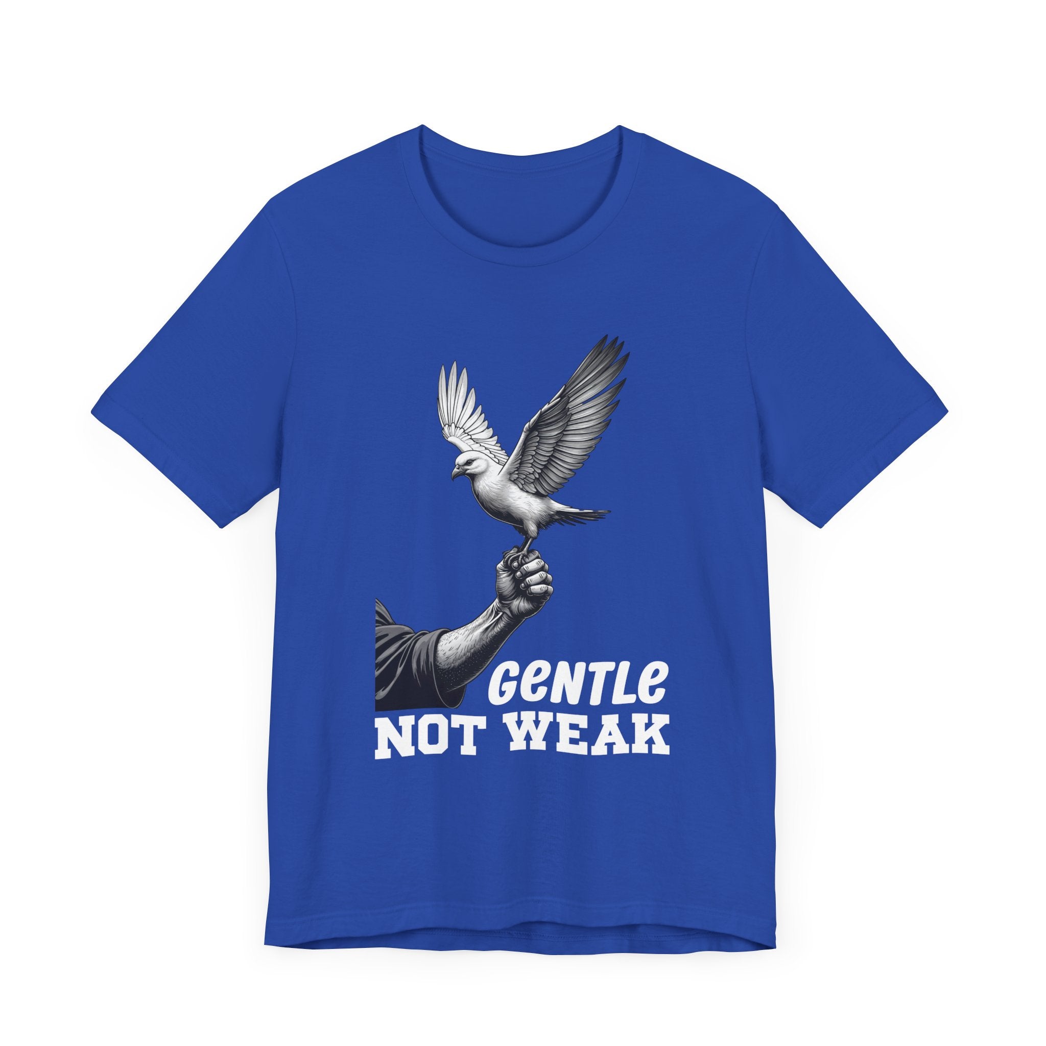Gentle Not Weak T-Shirt – Dove and Hand Motivational Graphic Tee