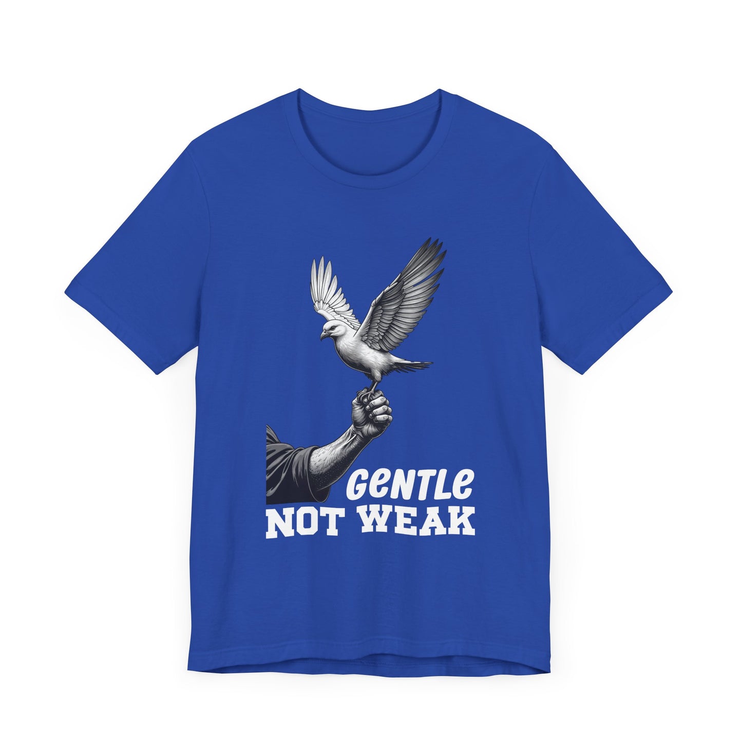 Gentle Not Weak T-Shirt – Dove and Hand Motivational Graphic Tee