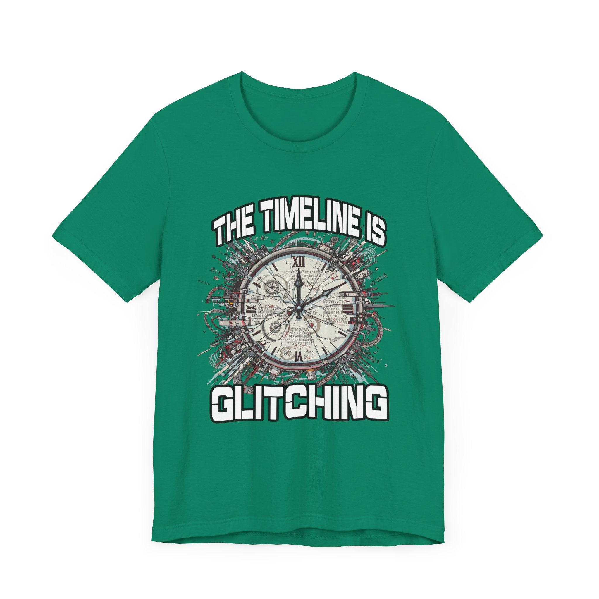 The Timeline is Glitching Tee, Sci-Fi Reality Error Shirt, Alternate Universe Humor Tee, Time Travel Nerd Gift Top