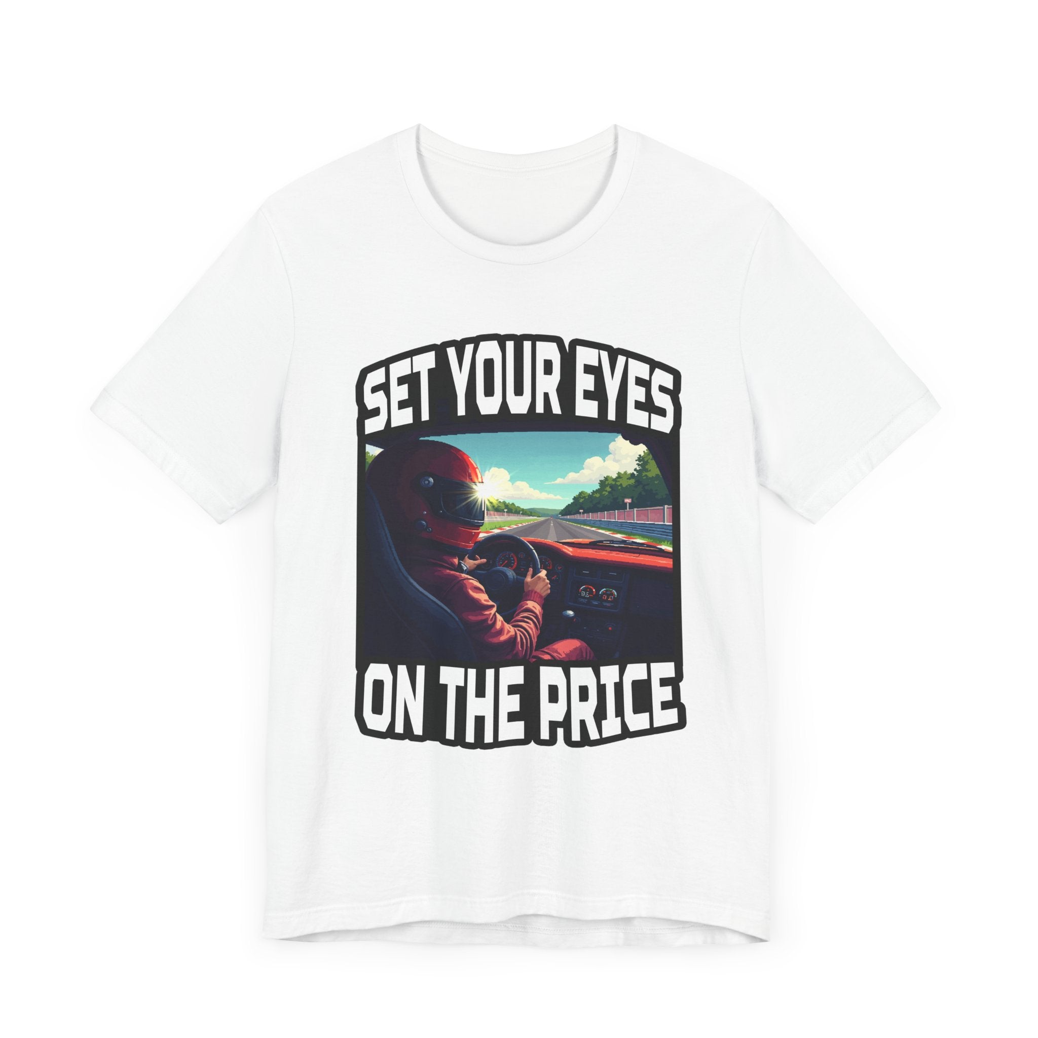Helmet Visor POV Tee, Racing Fan Graphic Shirt, Driver Perspective Tee, Speed Junkie Style, Motorsport Gift