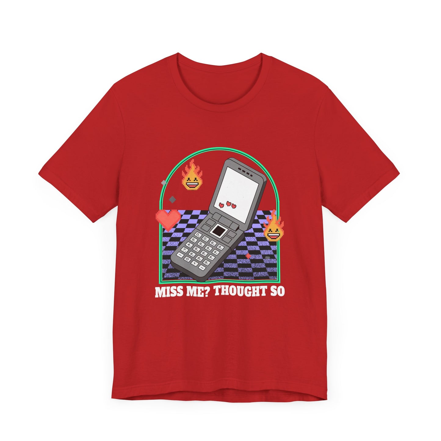 Miss Me? Thought So | Flip Phone & Playful Icons T-Shirt