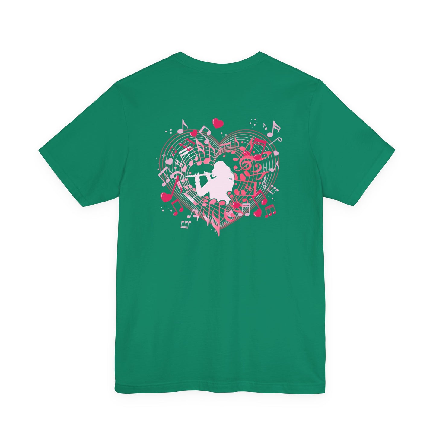 Heartbeat of the Flute Music Love T-Shirt
