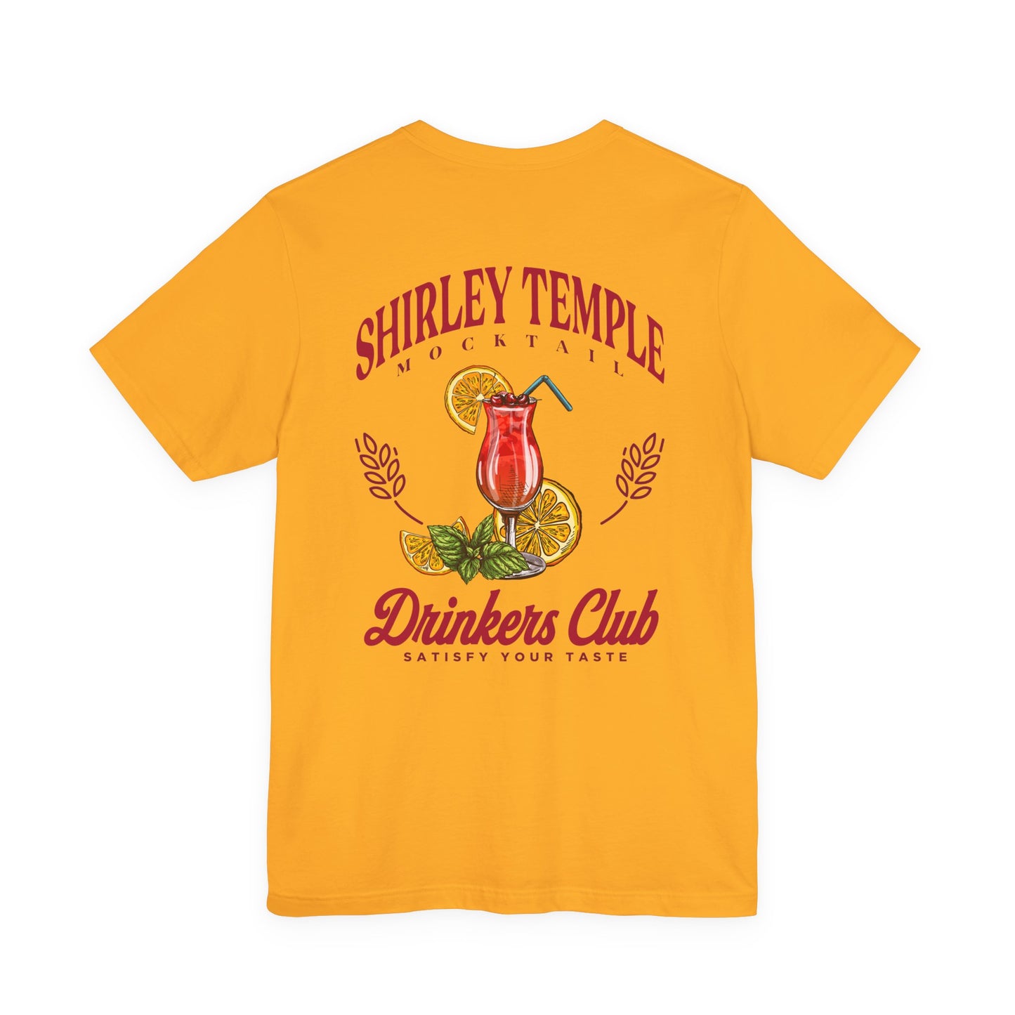 Shirley Temple Mocktail Drinkers Club Tshirt – Satisfy Your Taste