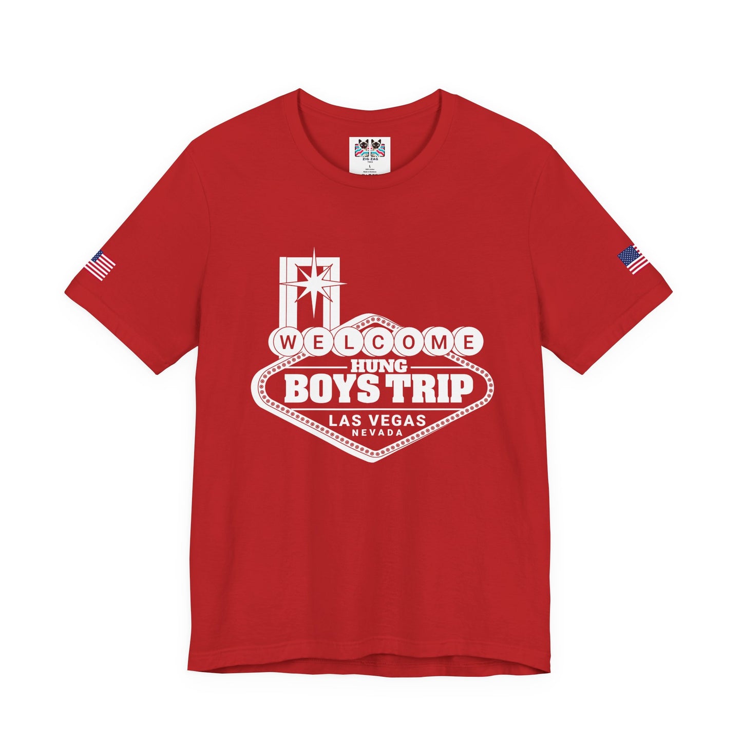 Welcome Hung Boys Trip Las Vegas T-Shirt - Bachelor Party Nevada Guys Weekend