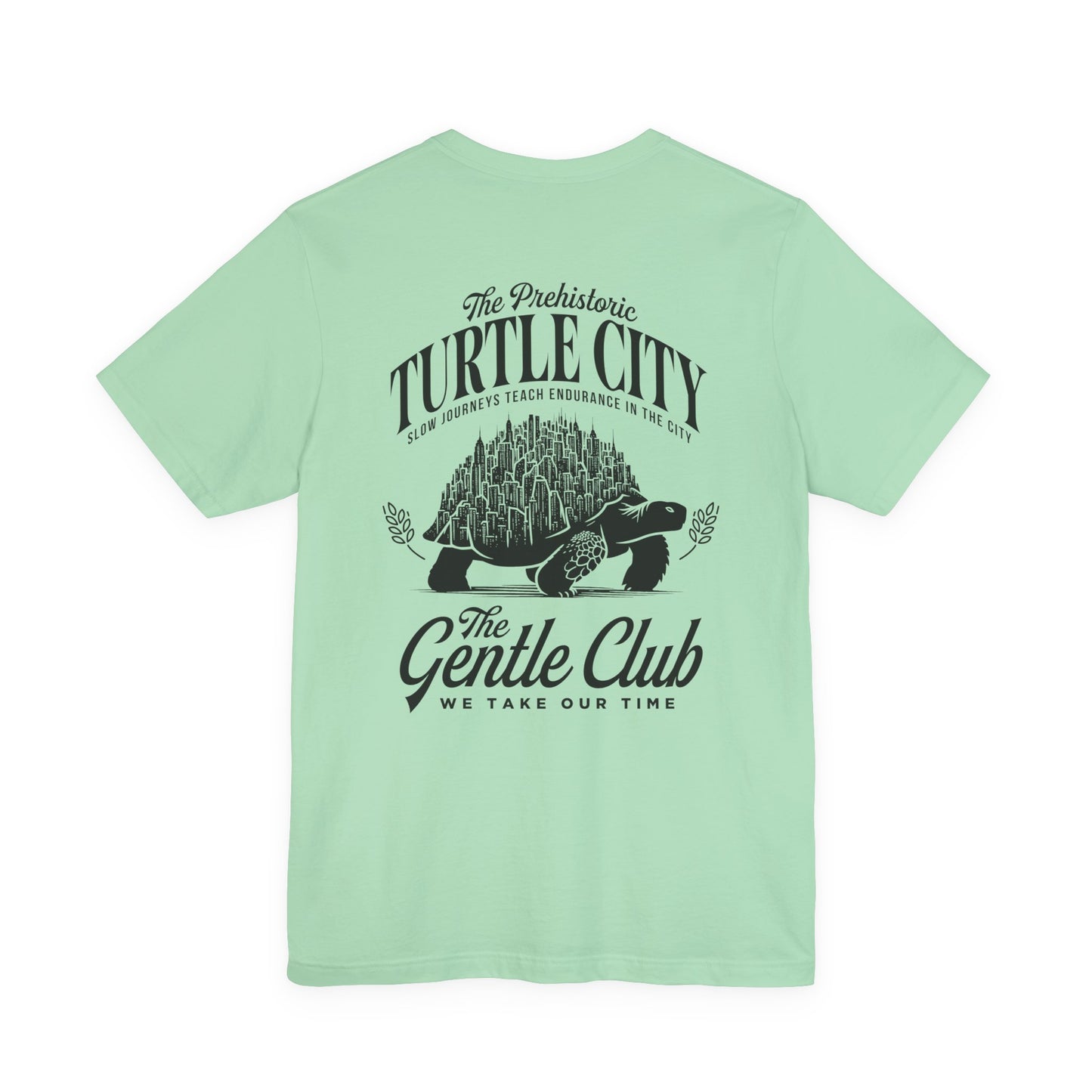 The Prehistoric Turtle City Tshirt – Slow Journeys Teach Endurance