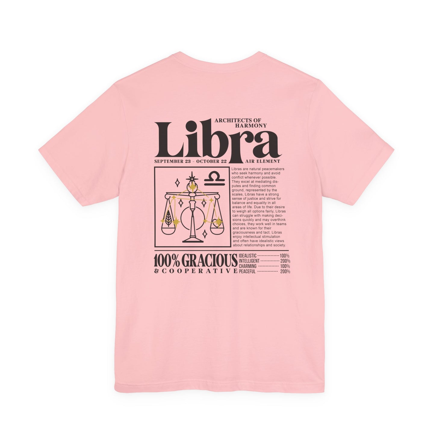 Libra Zodiac T-Shirt – Architects of Harmony Air Element