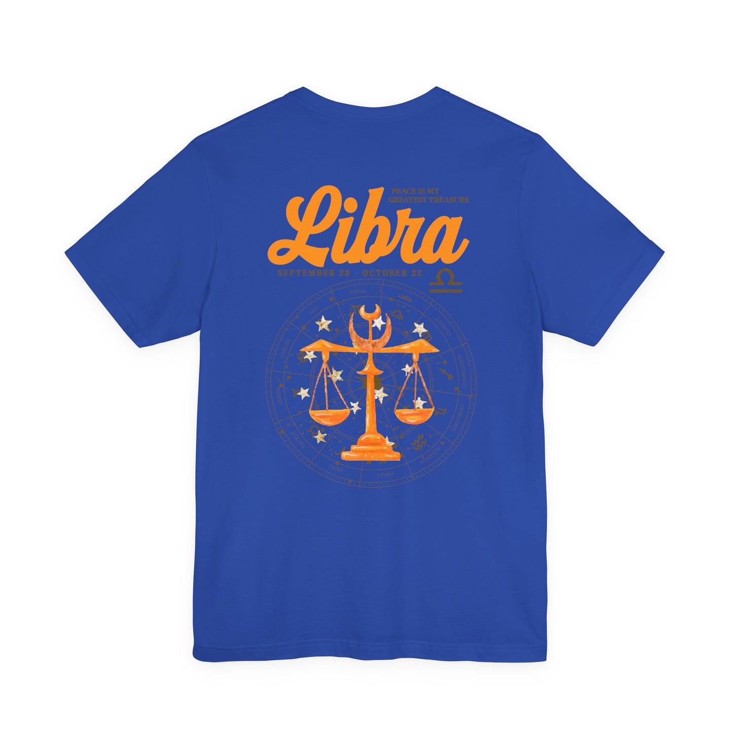 Libra Zodiac T-Shirt – Peace Is My Greatest Treasure Zodiac Wheel
