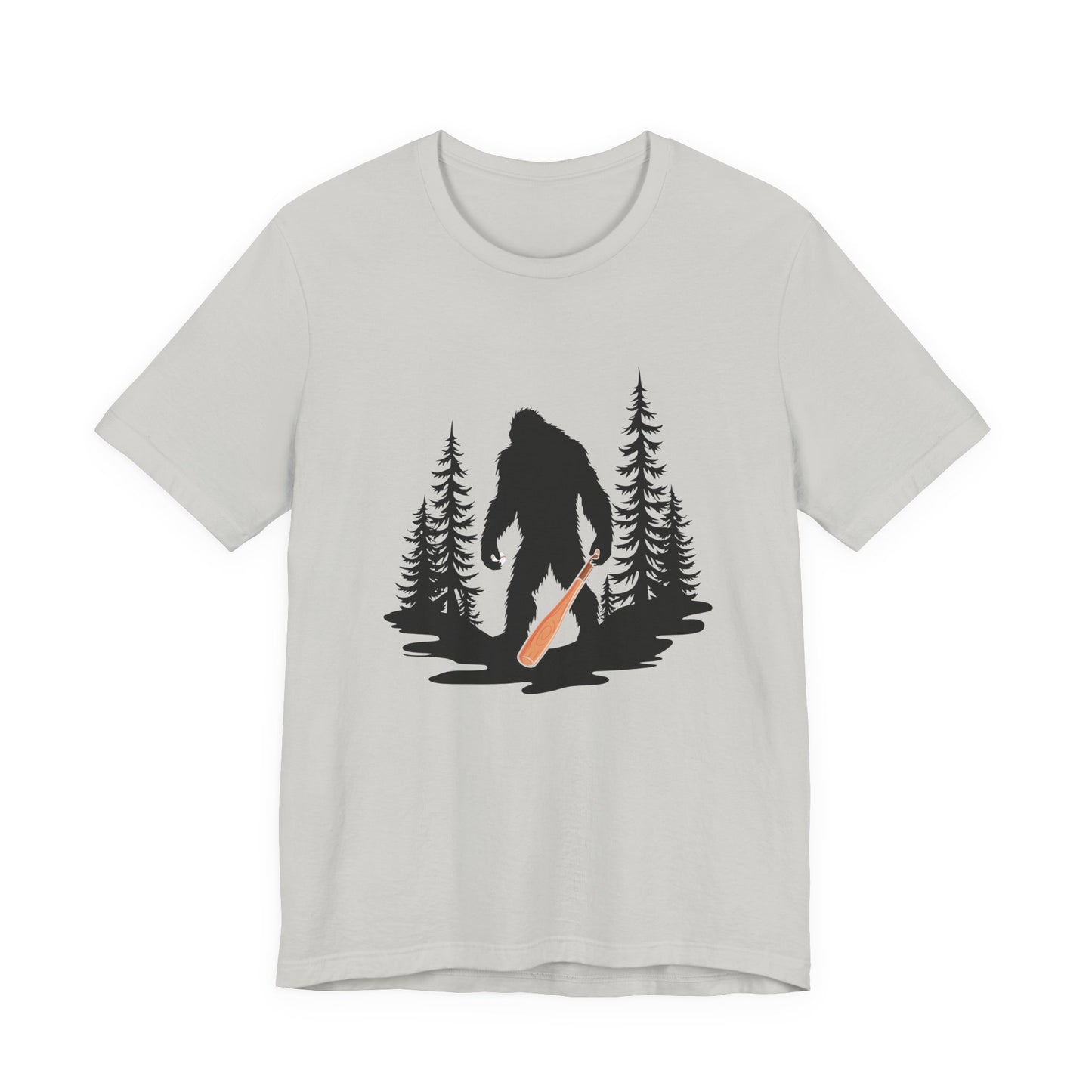 Big Foot Baseball Forest Adventure Tshirt Cryptid Sports Fan Design
