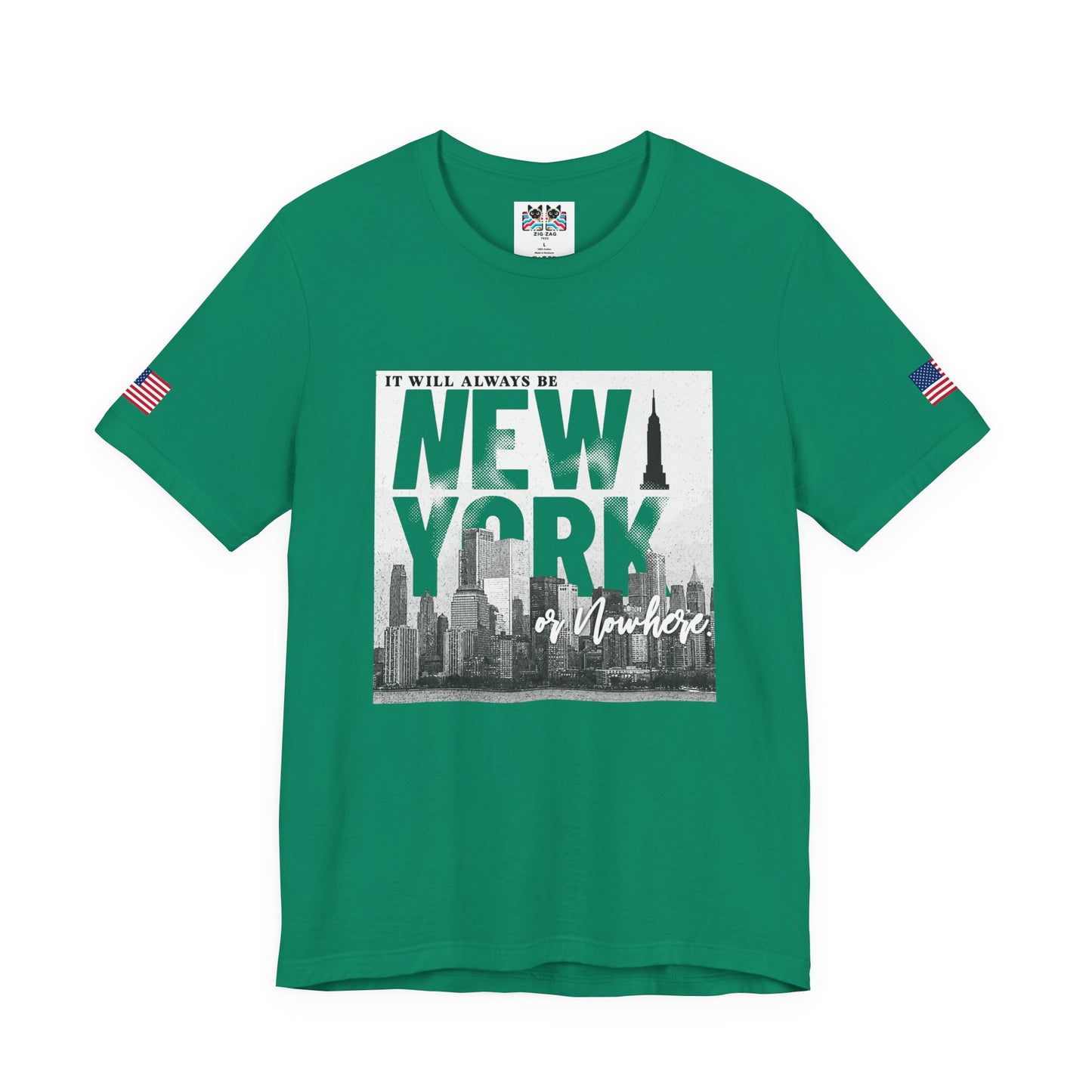 It Will Always Be New York T-Shirt - NYC Skyline Purple Typography Design
