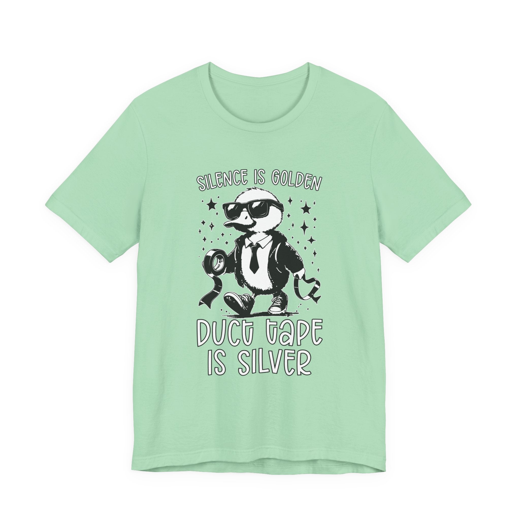Silence Is Golden Duck Tape Is Silver T-Shirt – Funny Duck Graphic Tee
