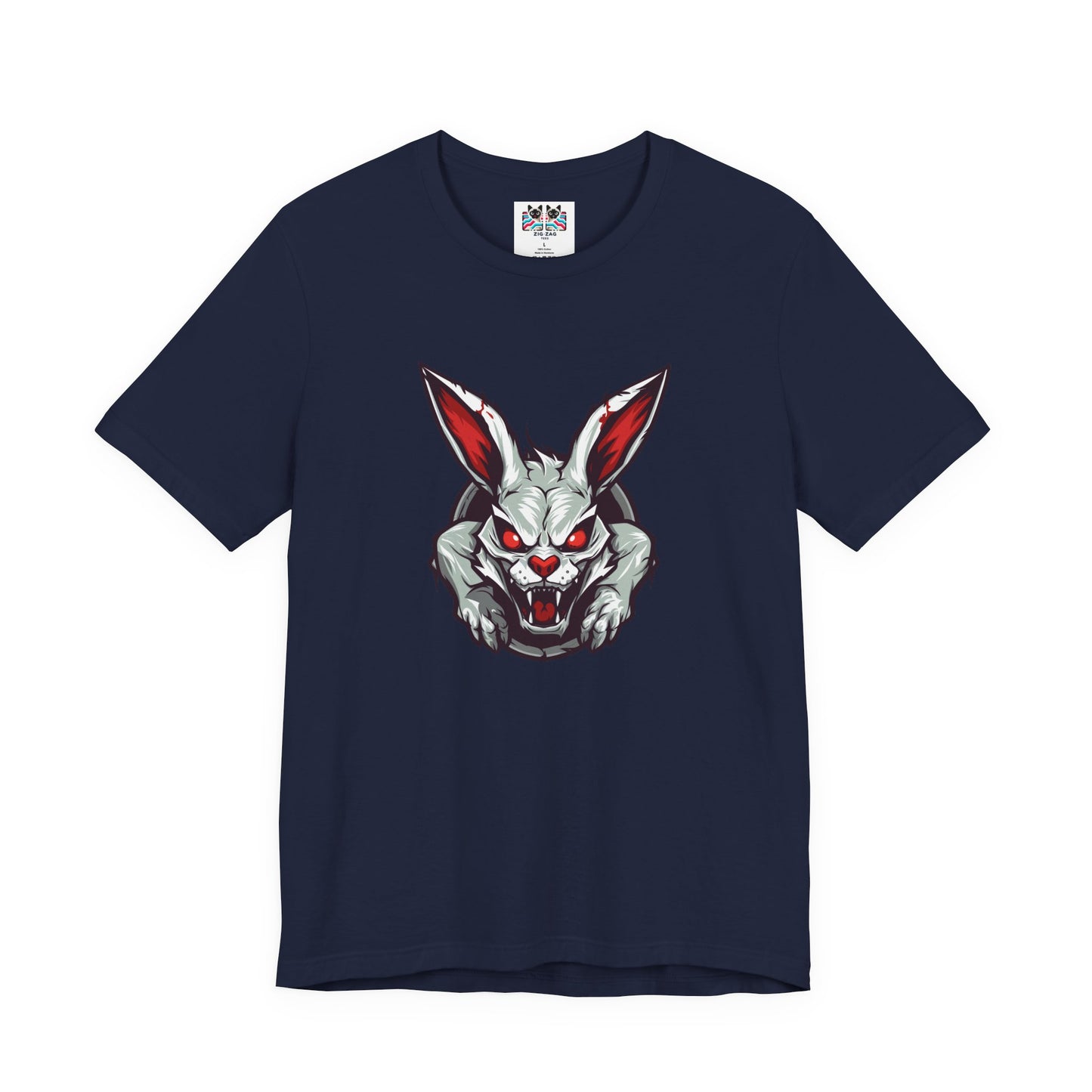 Evil Rabbit and Haunted Full Moon Halloween T-Shirt