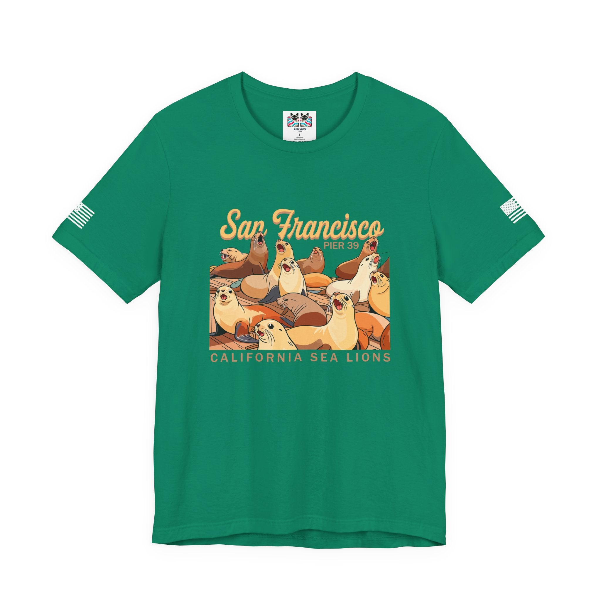 San Francisco Pier 39 California Sea Lions T-Shirt – SF Souvenir Graphic Tee
