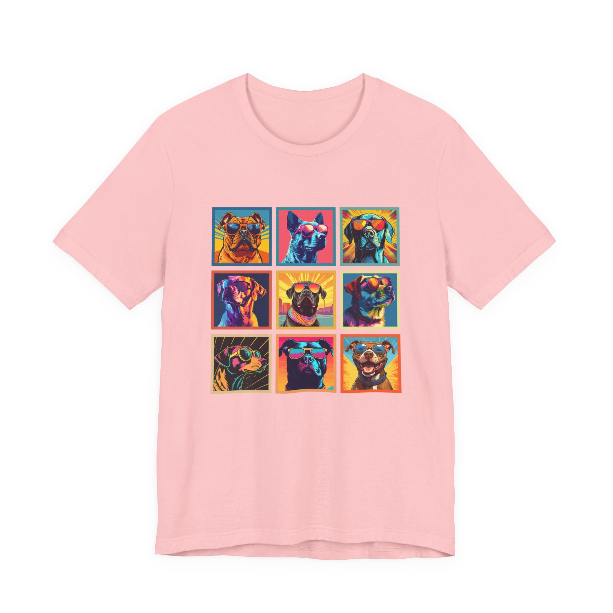 Cool Dogs Pop Art Sunglasses Tshirt – Nine Retro Pups