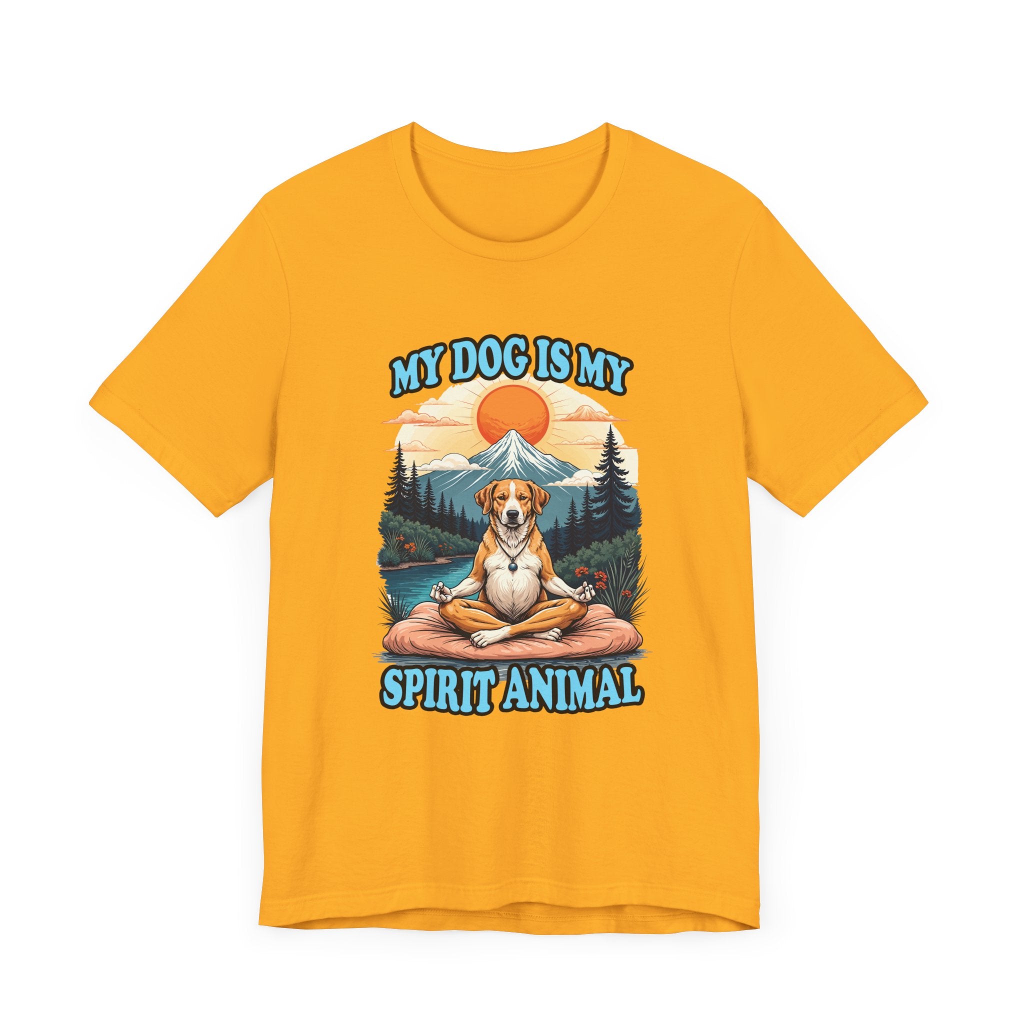 My Dog Is My Spirit Animal T-Shirt – Meditating Dog Nature Graphic Tee