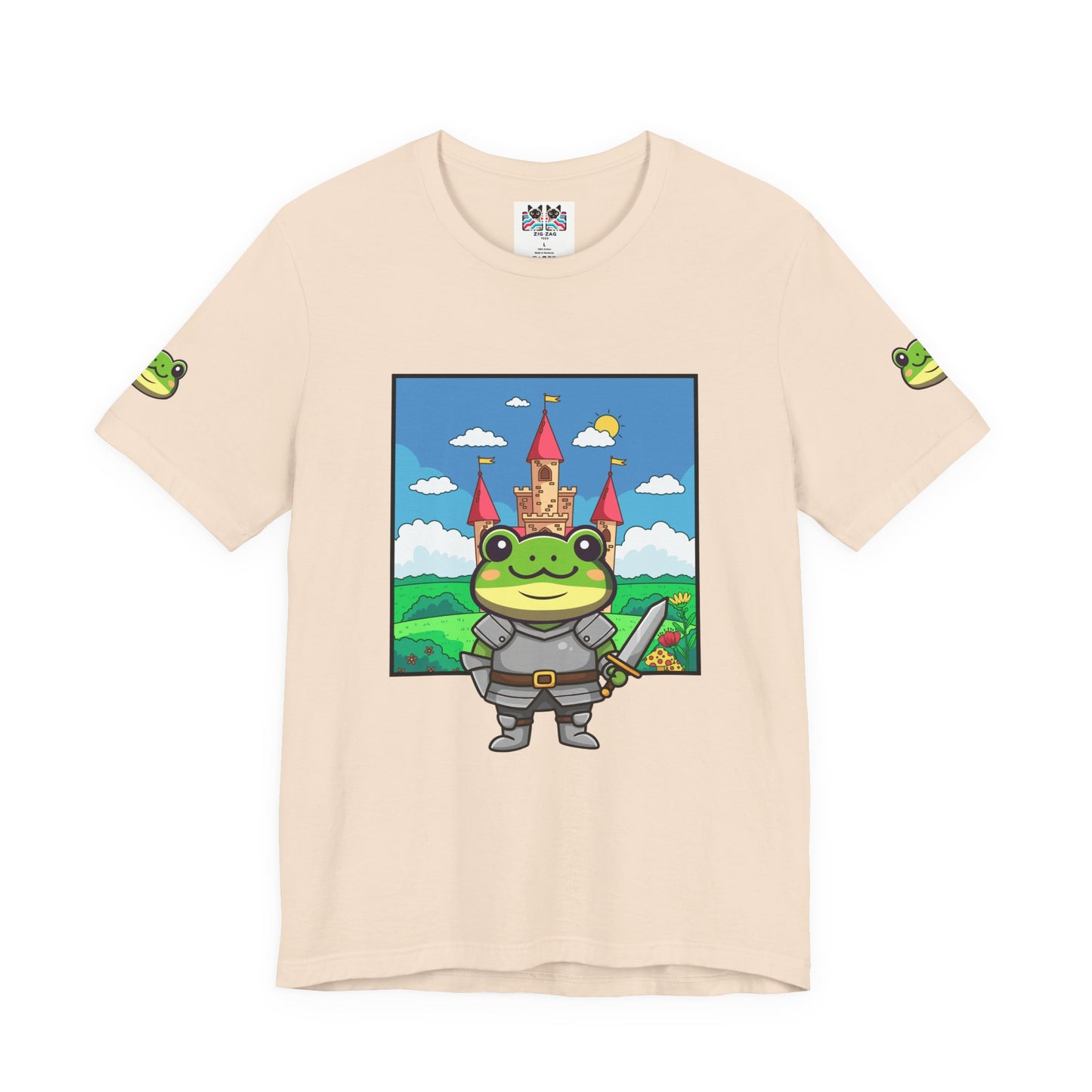 Knight Frog Castle T-Shirt – Cute Frog Knight Medieval Fantasy Graphic Tee