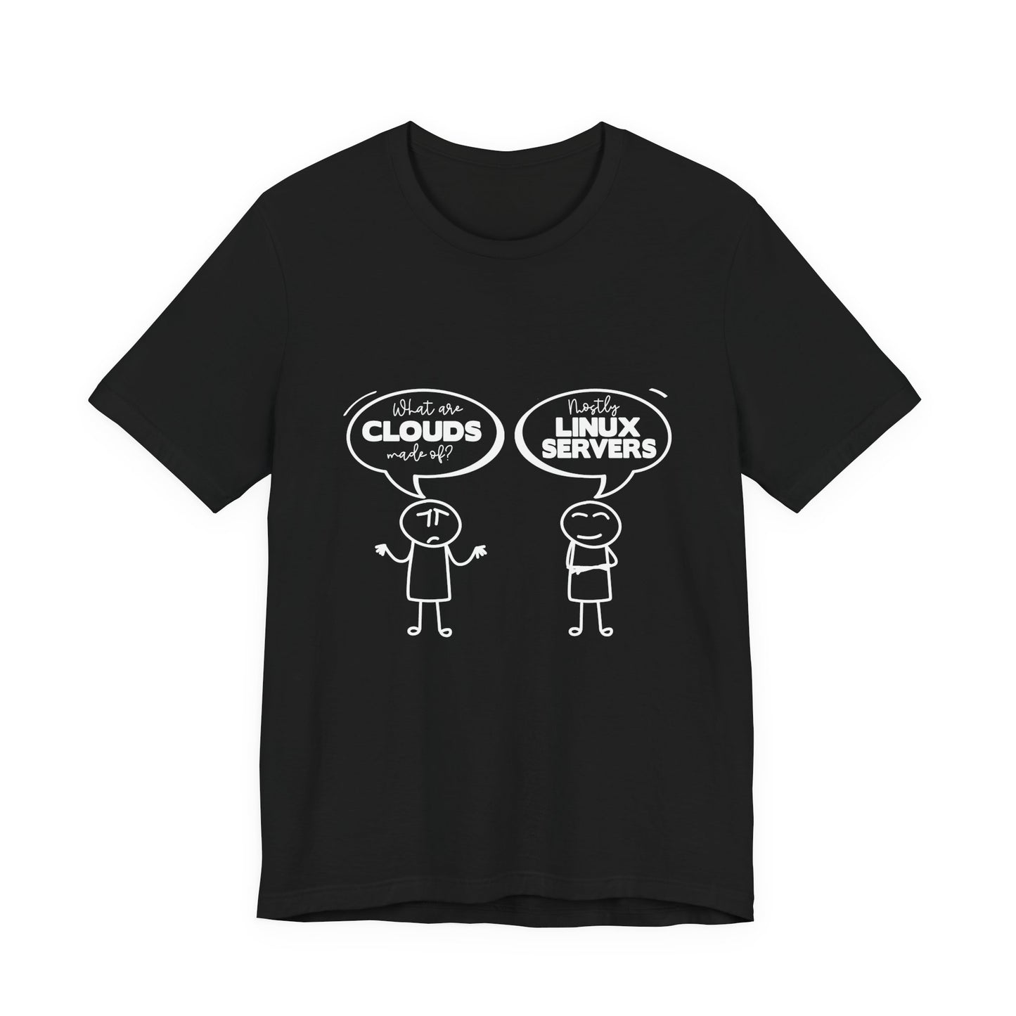 Mostly Linux Servers Funny Cloud T-Shirt