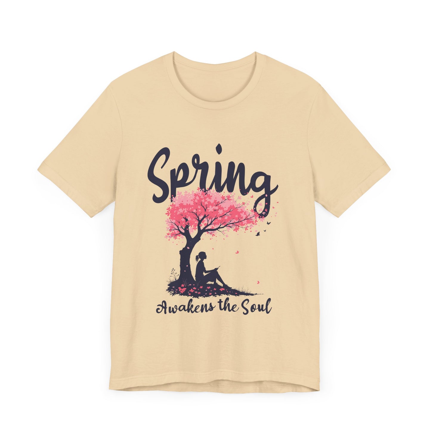 Flourish and Thrive Tee, Positive Growth Shirt, Spring Bloom Top, Empowering Nature Quote Tee, Floral Energy Gift Tee