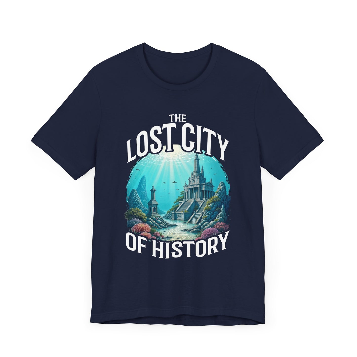 Sunken Cities of the Past Tee, Lost World History Shirt, Ancient Civilizations Graphic Tee, Underwater Discovery Top, Explorer Gift