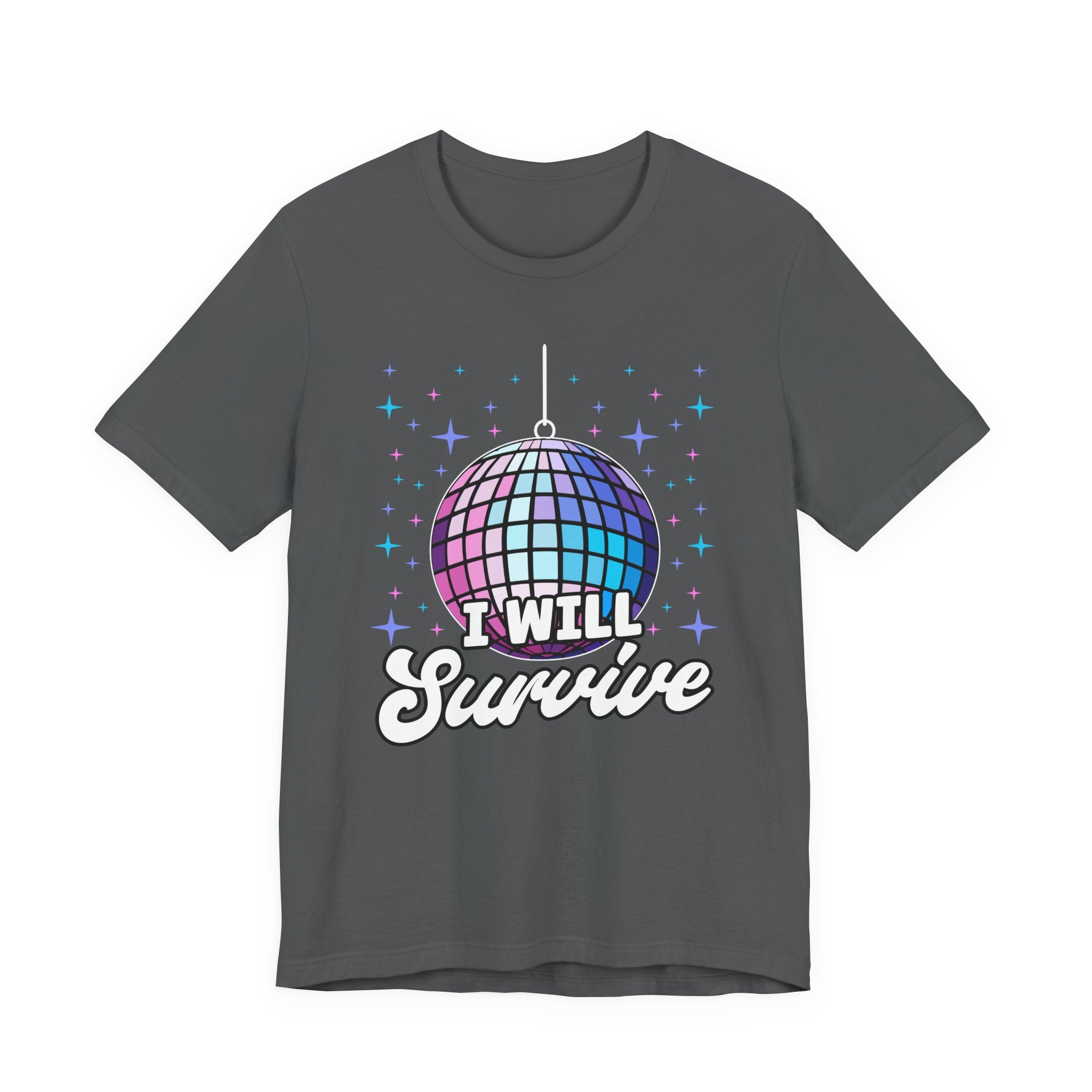 I Will Survive Disco Ball T-Shirt – Retro Party Dance Floor Graphic Tee