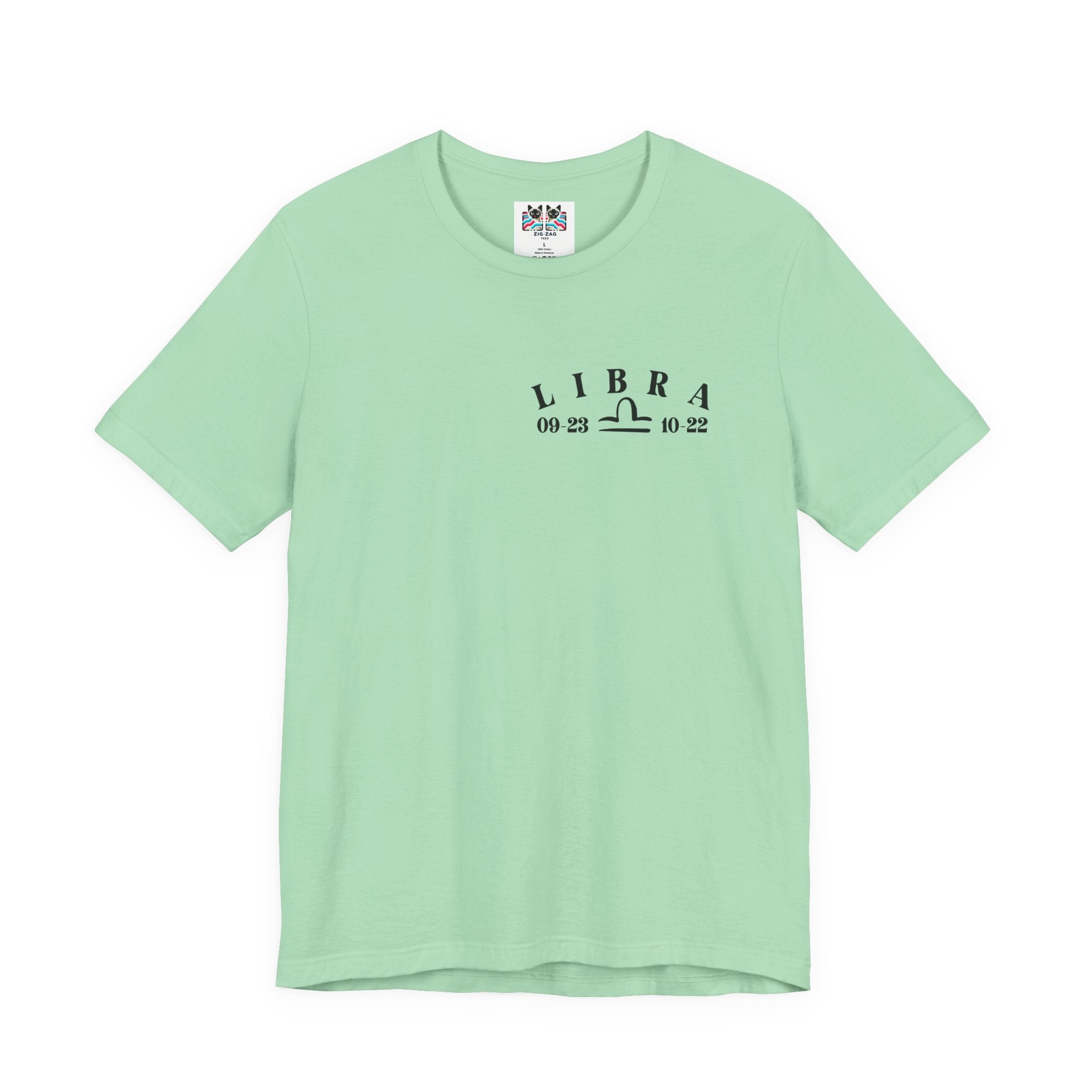 Libra Constellation & Floral Zodiac T-Shirt – September 23 to October 22