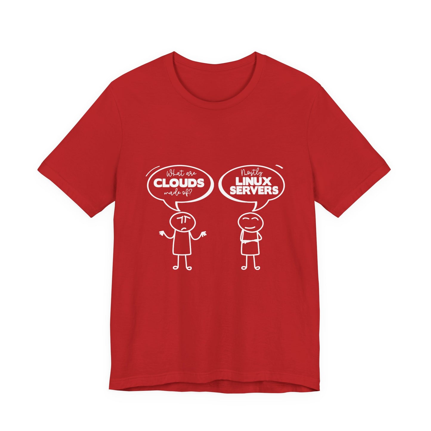 Mostly Linux Servers Funny Cloud T-Shirt