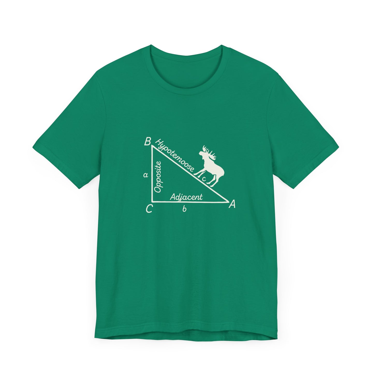 Moose on the Hypotenuse Shirt – Math Joke Right Triangle Graphic