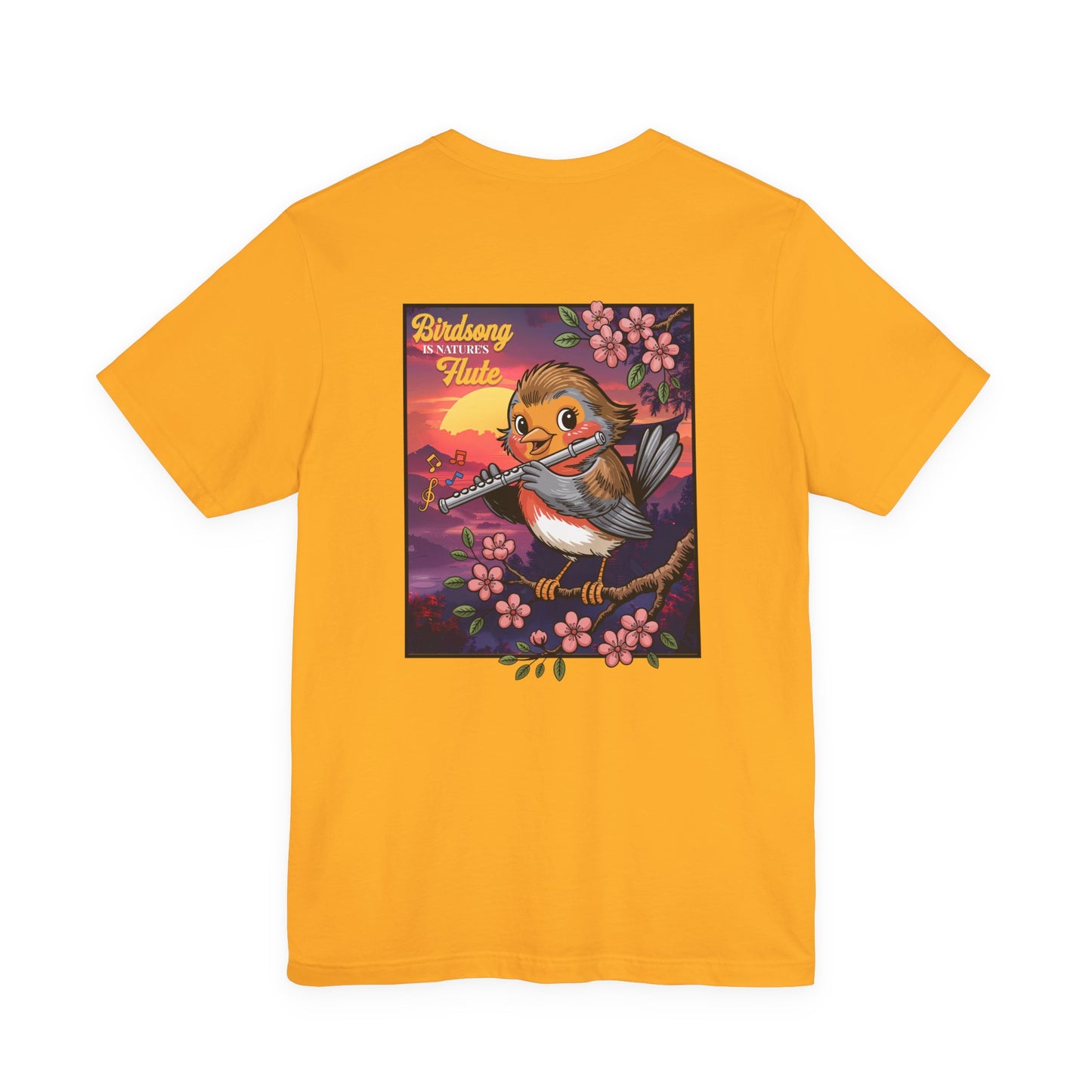 Bird Is Nature’s Flute Sunrise Music T-Shirt
