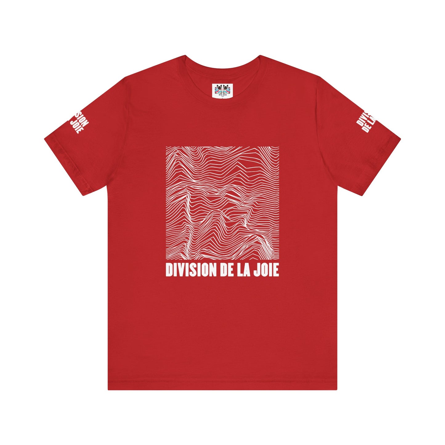 Division De La Joie T-Shirt – French Joy Division Wave Pattern Graphic Tee