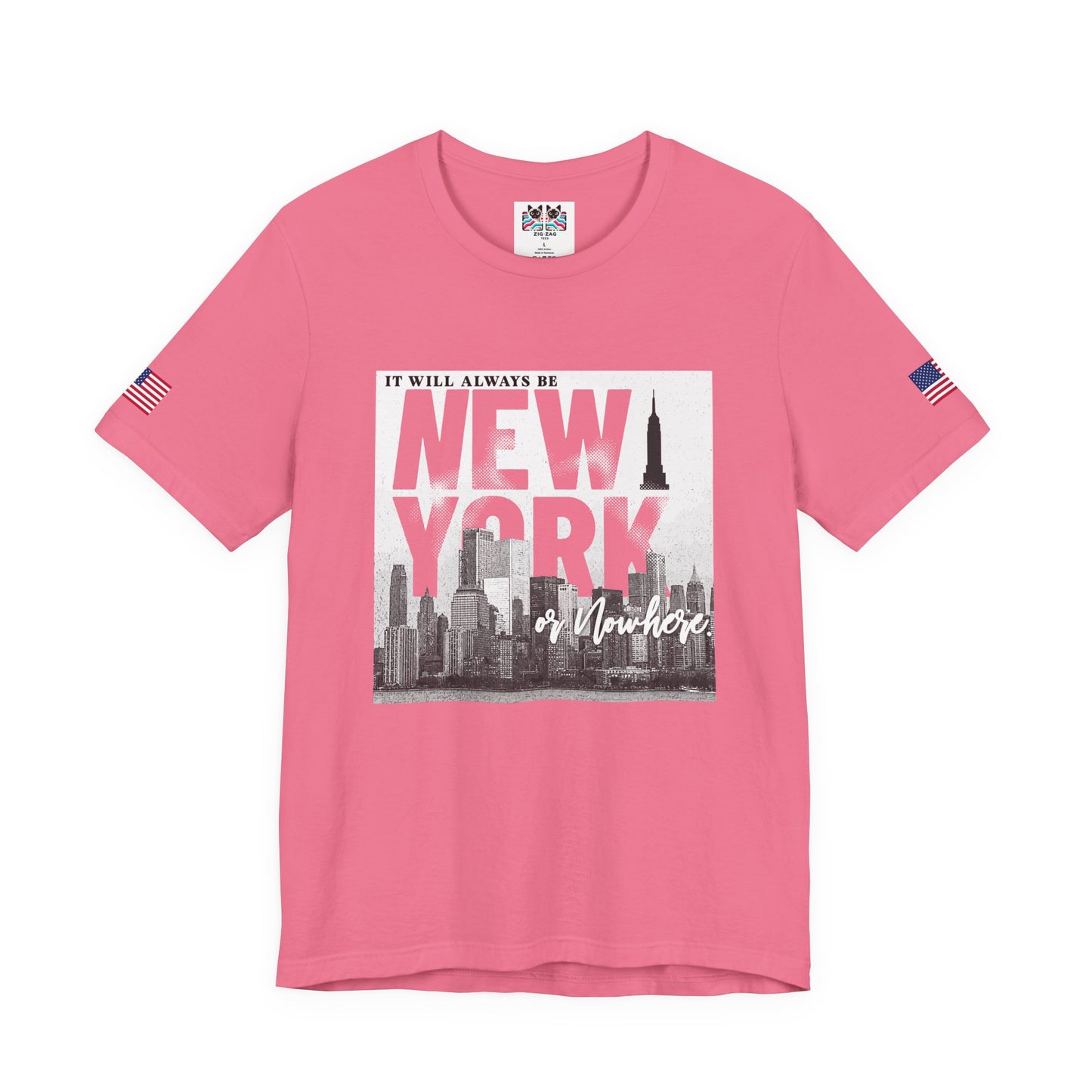 It Will Always Be New York T-Shirt - NYC Skyline Purple Typography Design