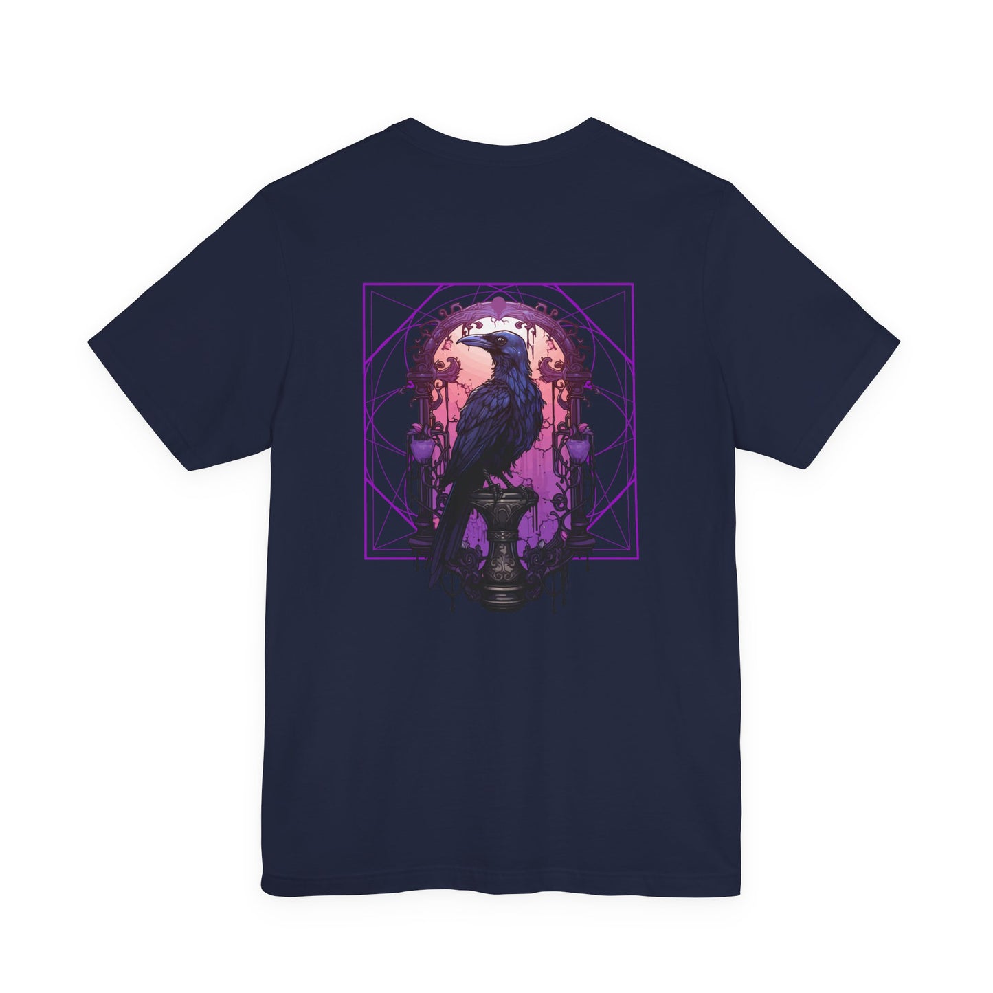 Moonlit Crow Purple Night T-Shirt