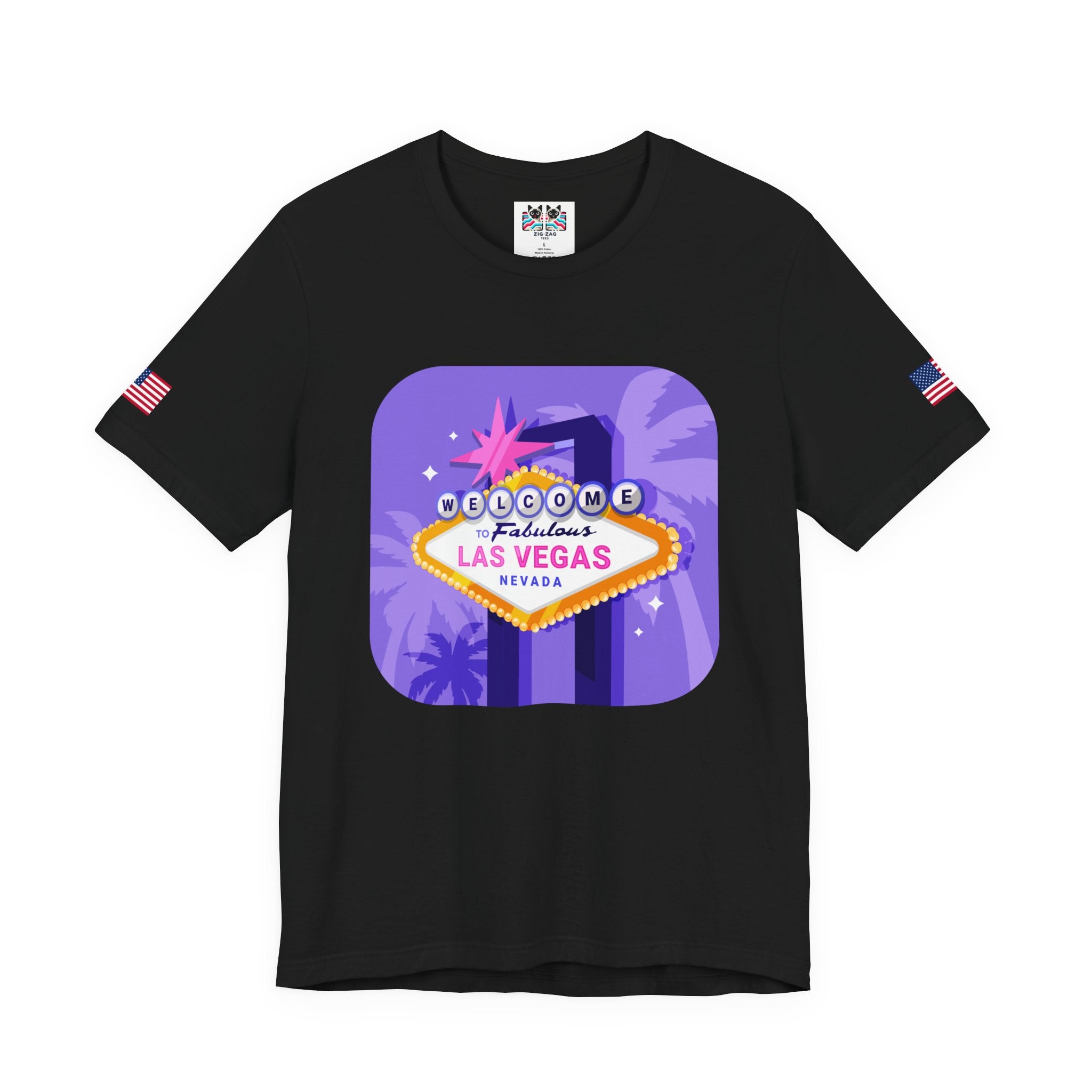Welcome to Fabulous Las Vegas Nevada Neon Graphic T-Shirt – Vegas Sign Retro Tee