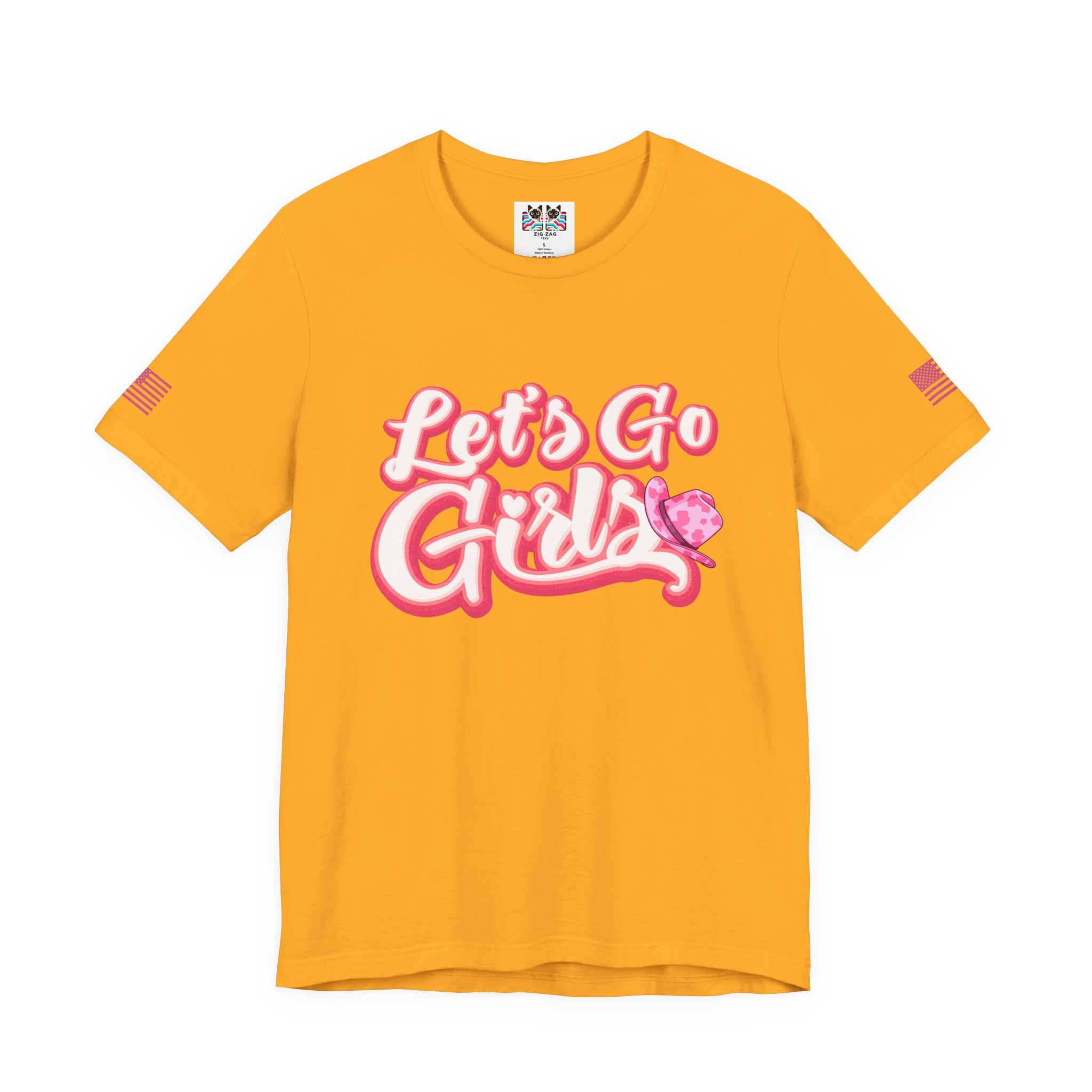 Let's Go Girls T-Shirt – Bold Retro Script Cowboy Hat Graphic Tee