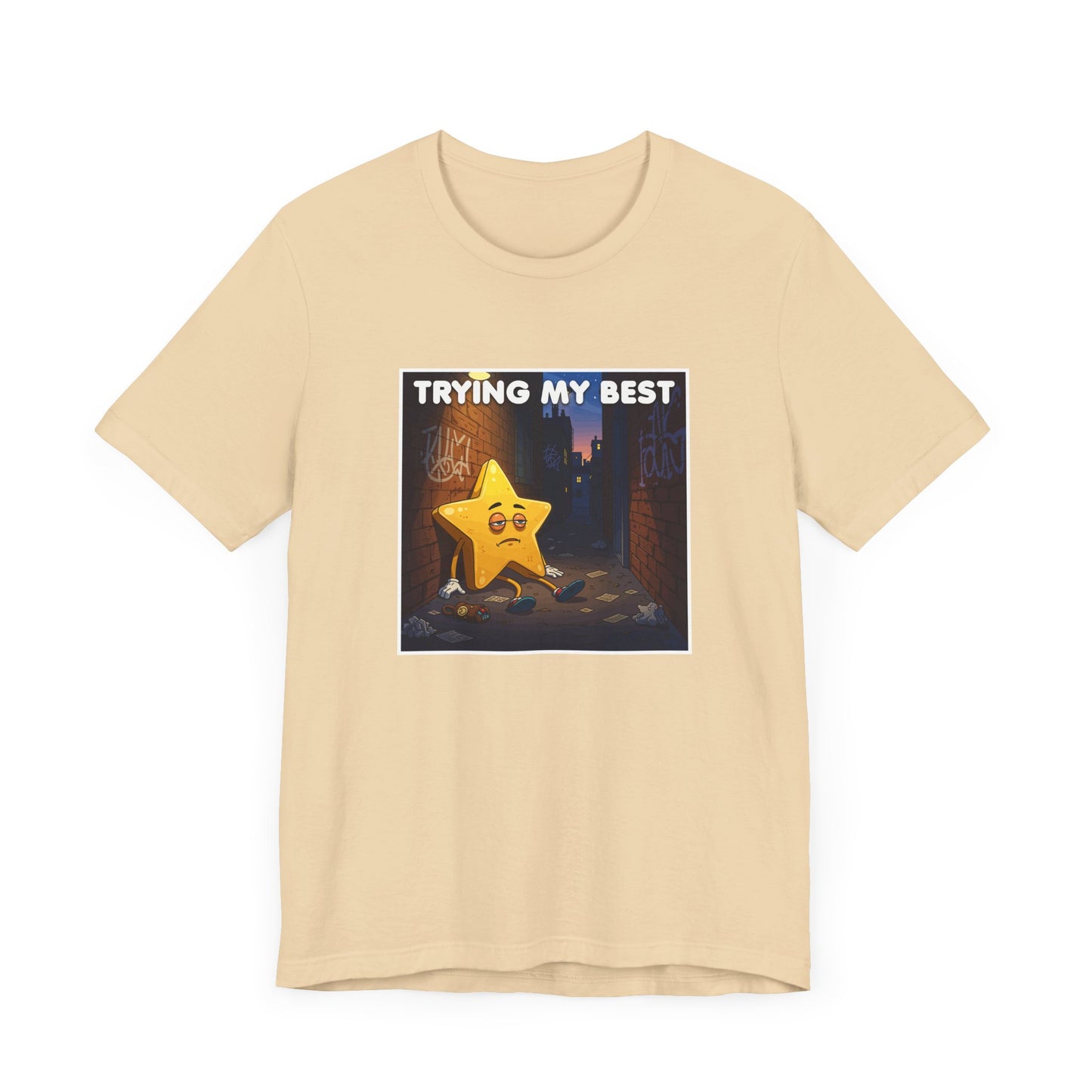 Trying My Best It’s Not Much Tee, Low Effort Humor Shirt, Honest Mood Graphic Tee, Funny Bare Minimum Top, Lazy Relatable Gift
