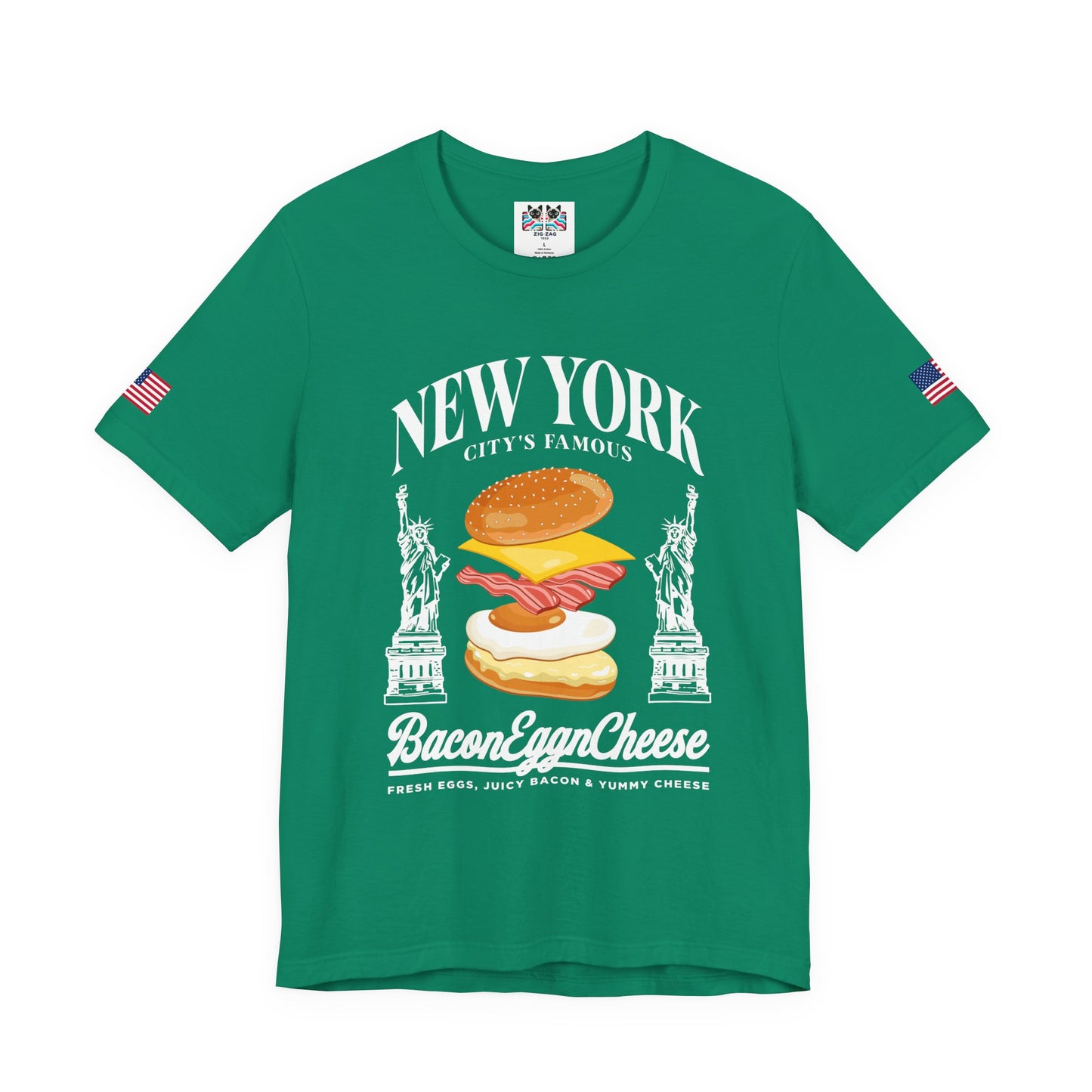 New York Bacon Egg Cheese T-Shirt - NYC Bodega Breakfast Sandwich Food Humor