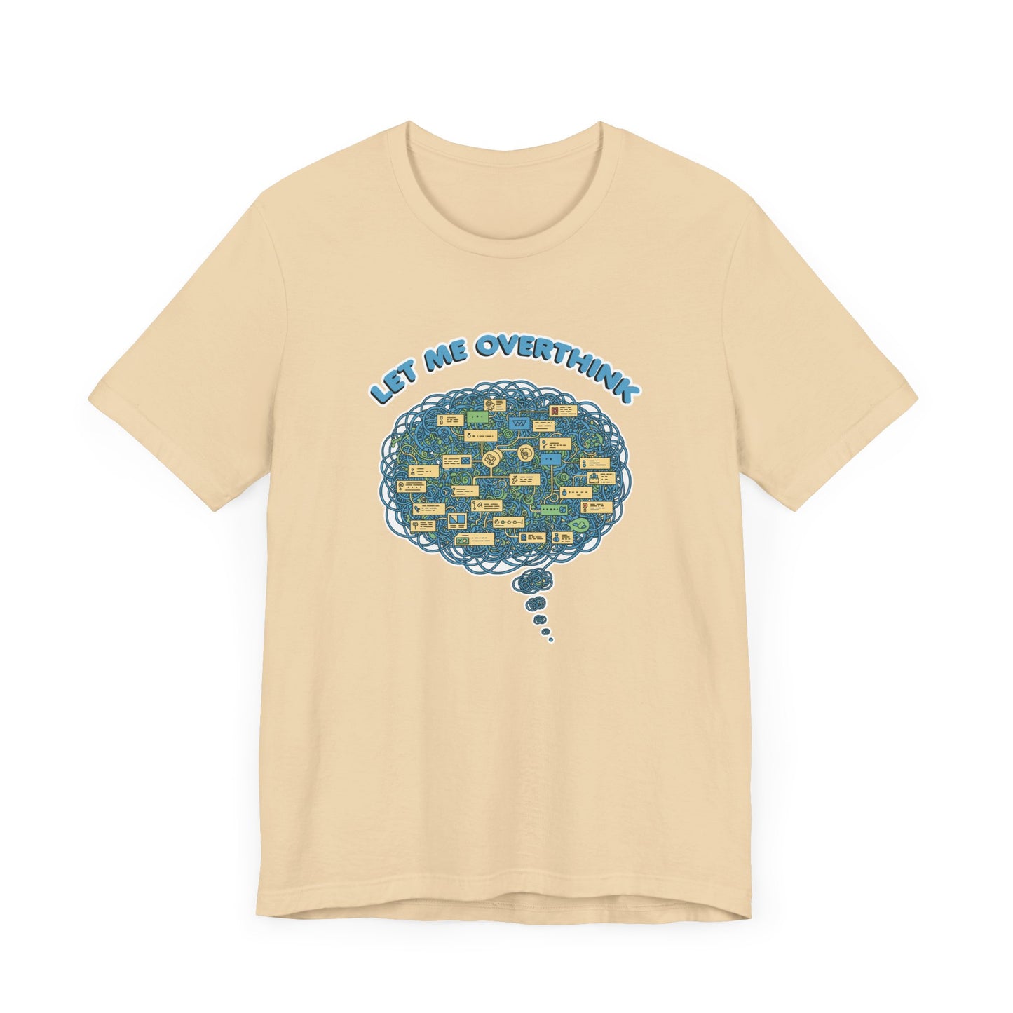 Let Me Overthink This Tee, Funny Anxiety Shirt, Spiraling Thoughts Graphic Tee, Relatable Mental Loop Top, Introvert Humor Gift