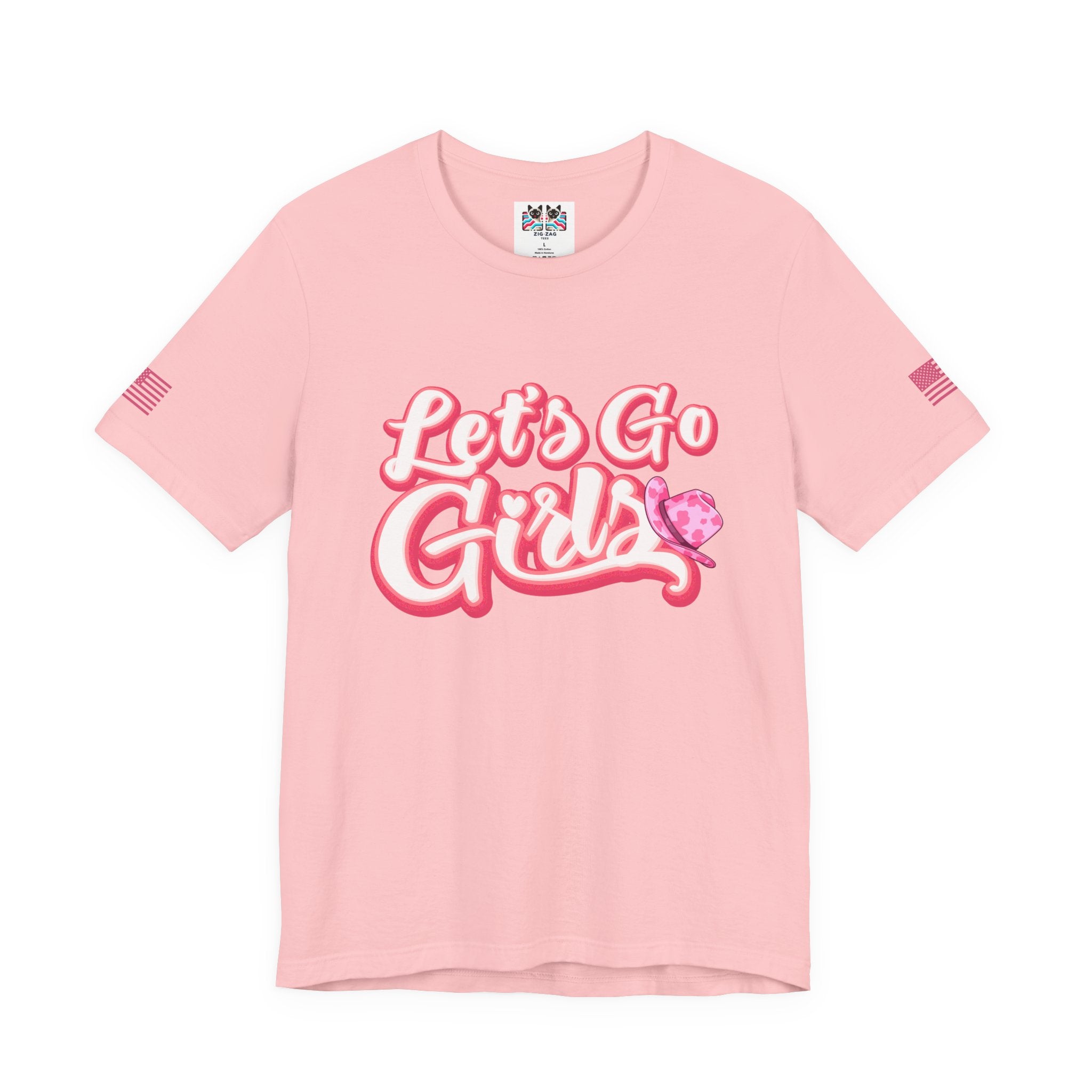 Let's Go Girls T-Shirt – Bold Retro Script Cowboy Hat Graphic Tee